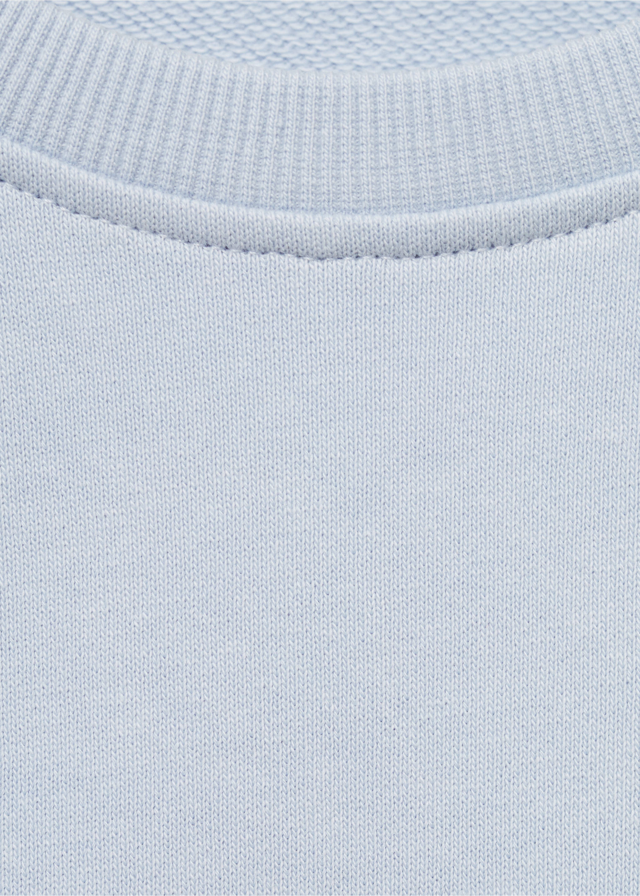 Sudadera mensaje estampado - Detalle del artículo 8, Azul celeste. Ref: 87082024-00.