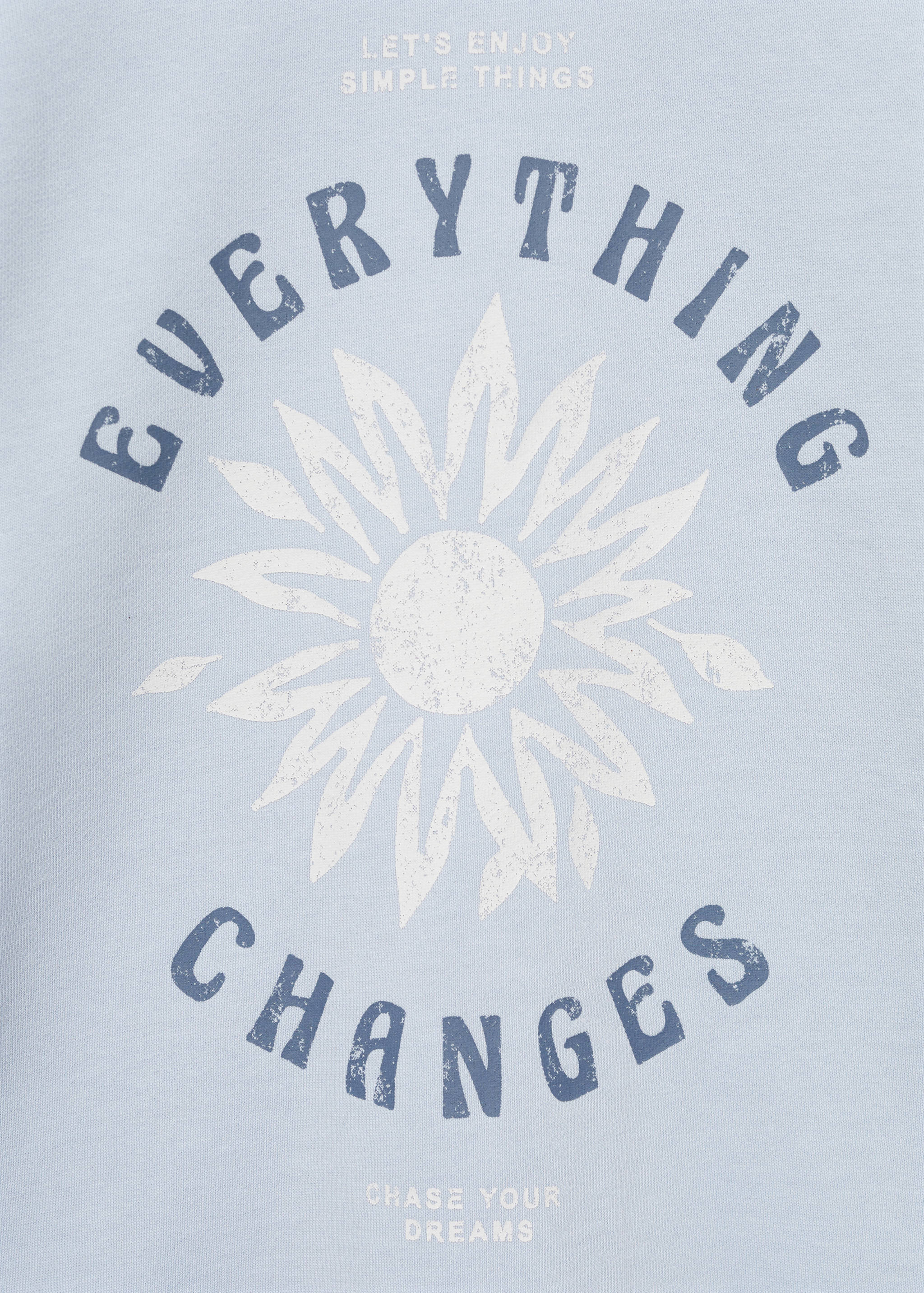 Printed message sweatshirt - Details of the article 0