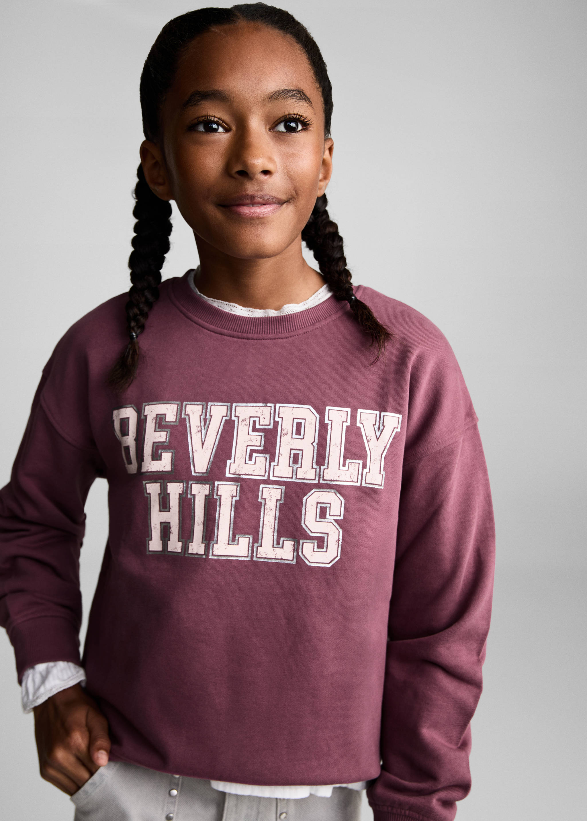 Printed message sweatshirt - Medium plane