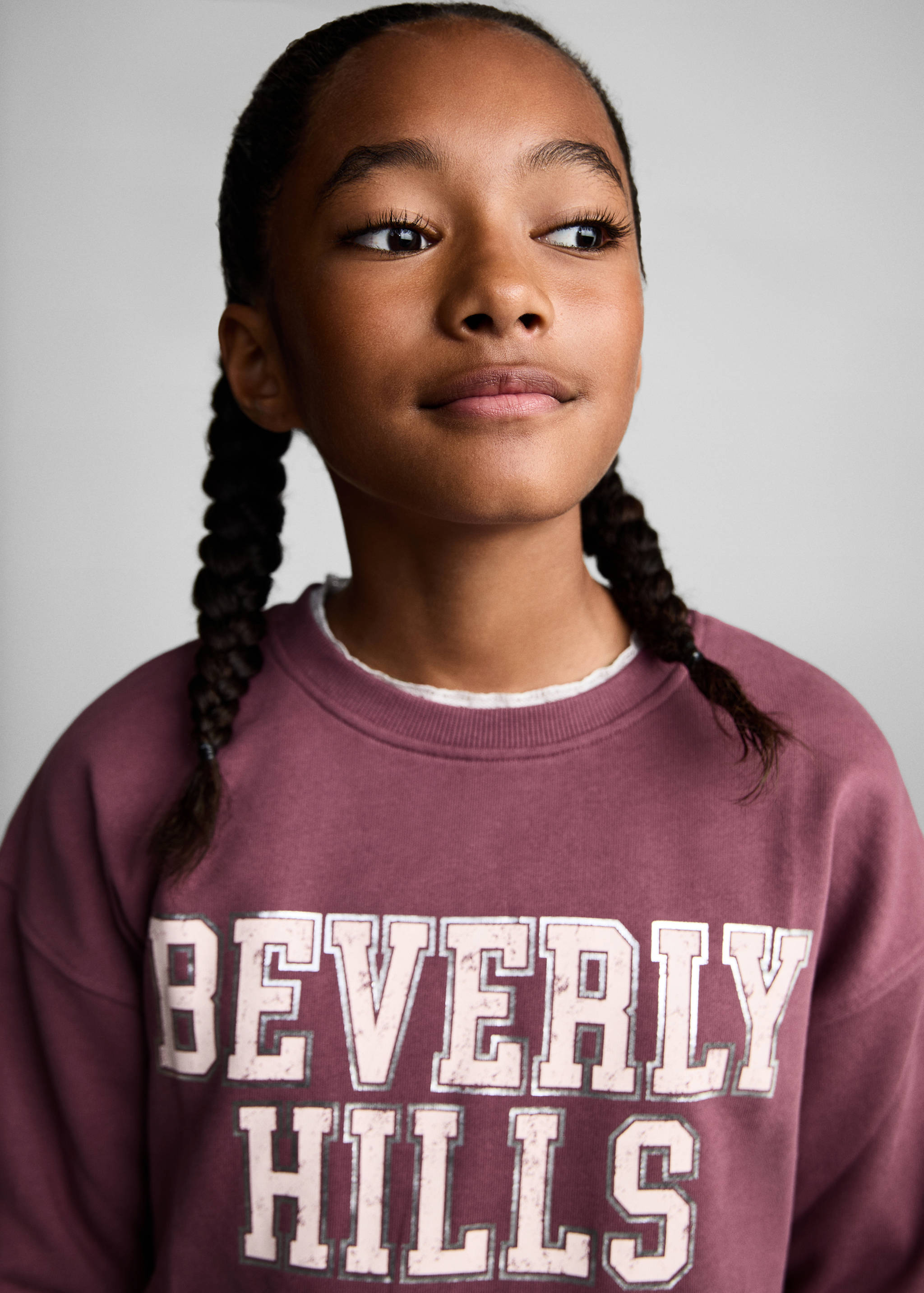 Printed message sweatshirt - Details of the article 1