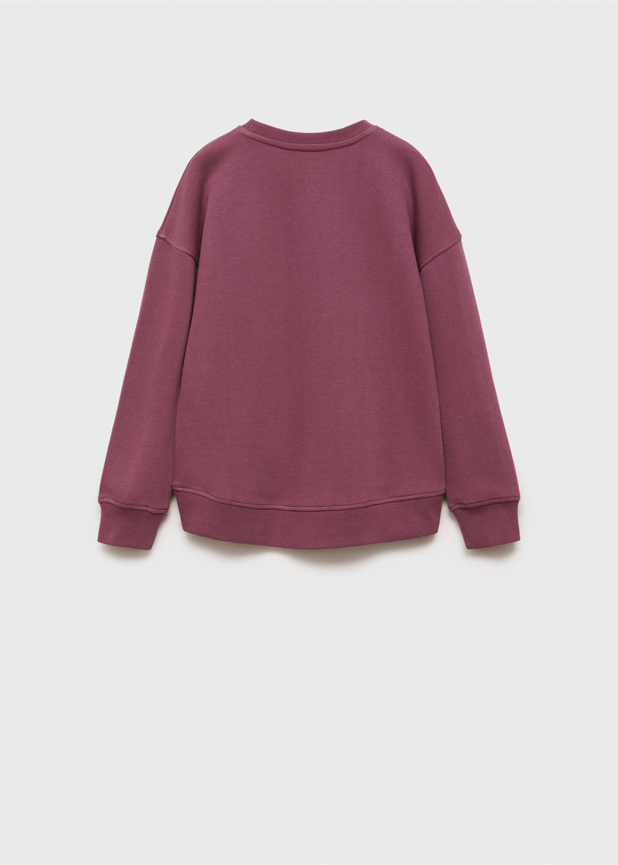 Printed message sweatshirt - Reverse of the article, Pink. Ref: 87082024-00.