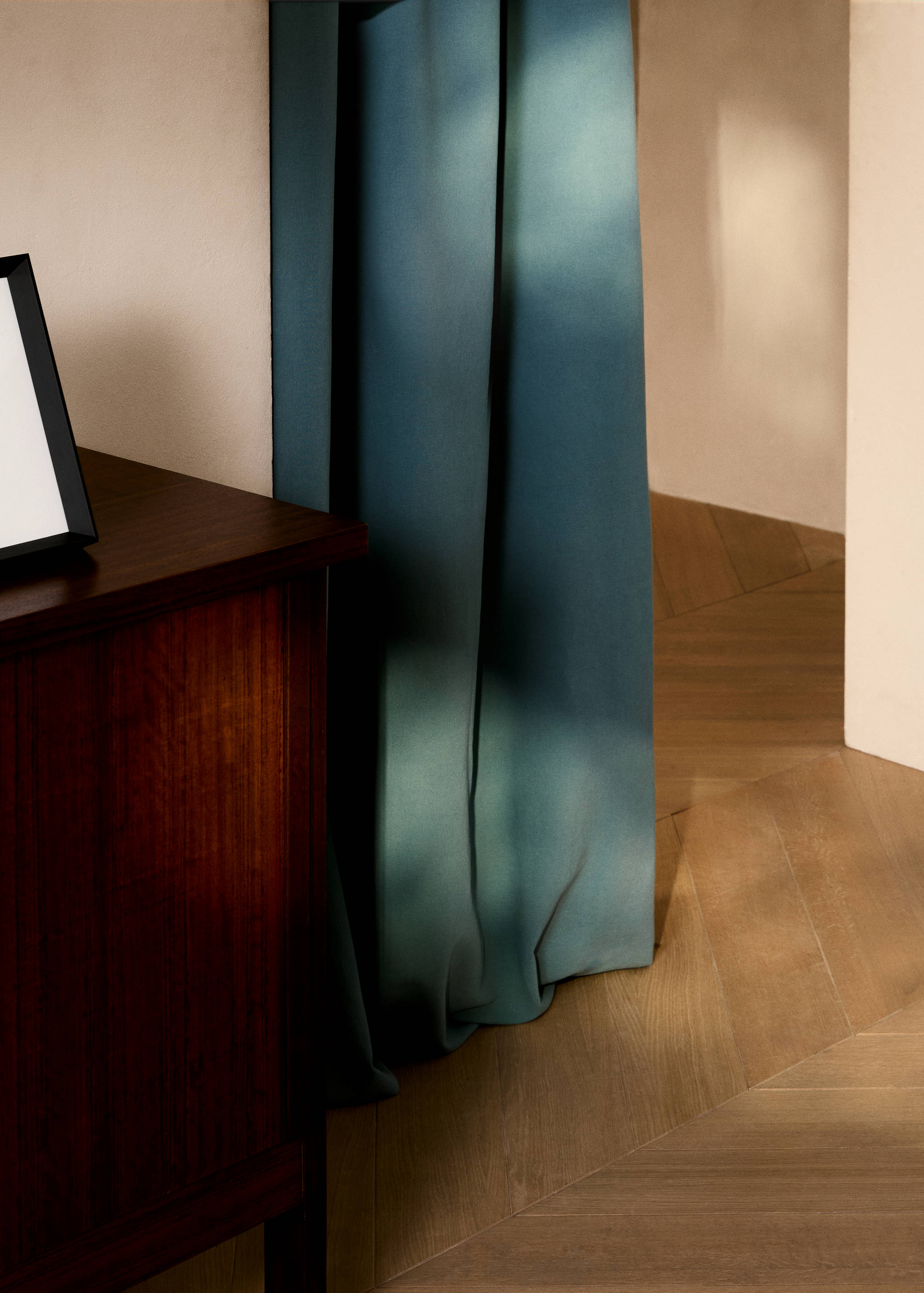 Leinenvorhang mit Wascheffekt - Allgemeine Ansicht