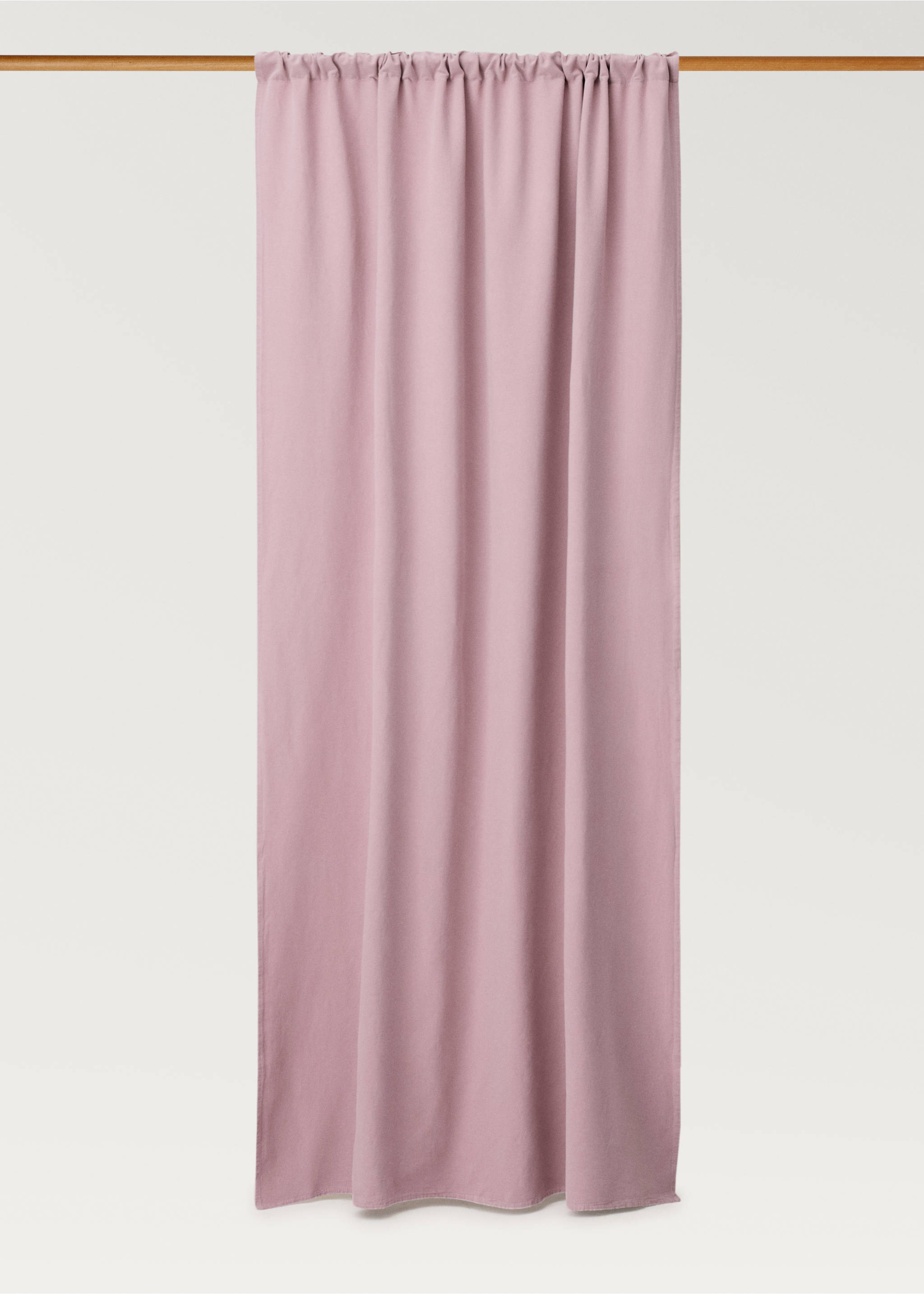 Lanena zavjesa ispranog efekta - Artikl bez modela, Lila. Ref: 87082026-00.