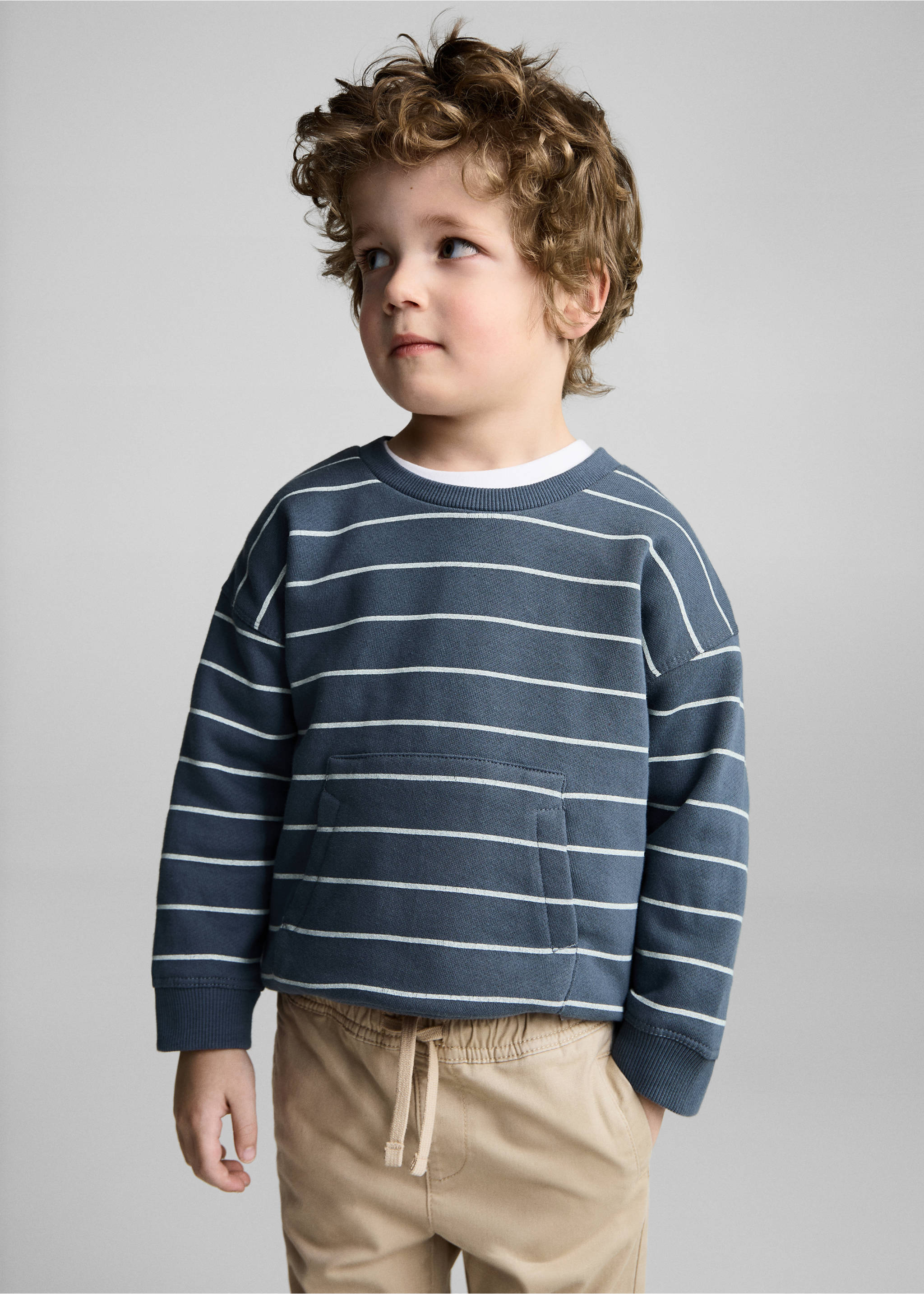Pantalón jogger algodón - Plano medio, Arena. Ref: 87082533-00.