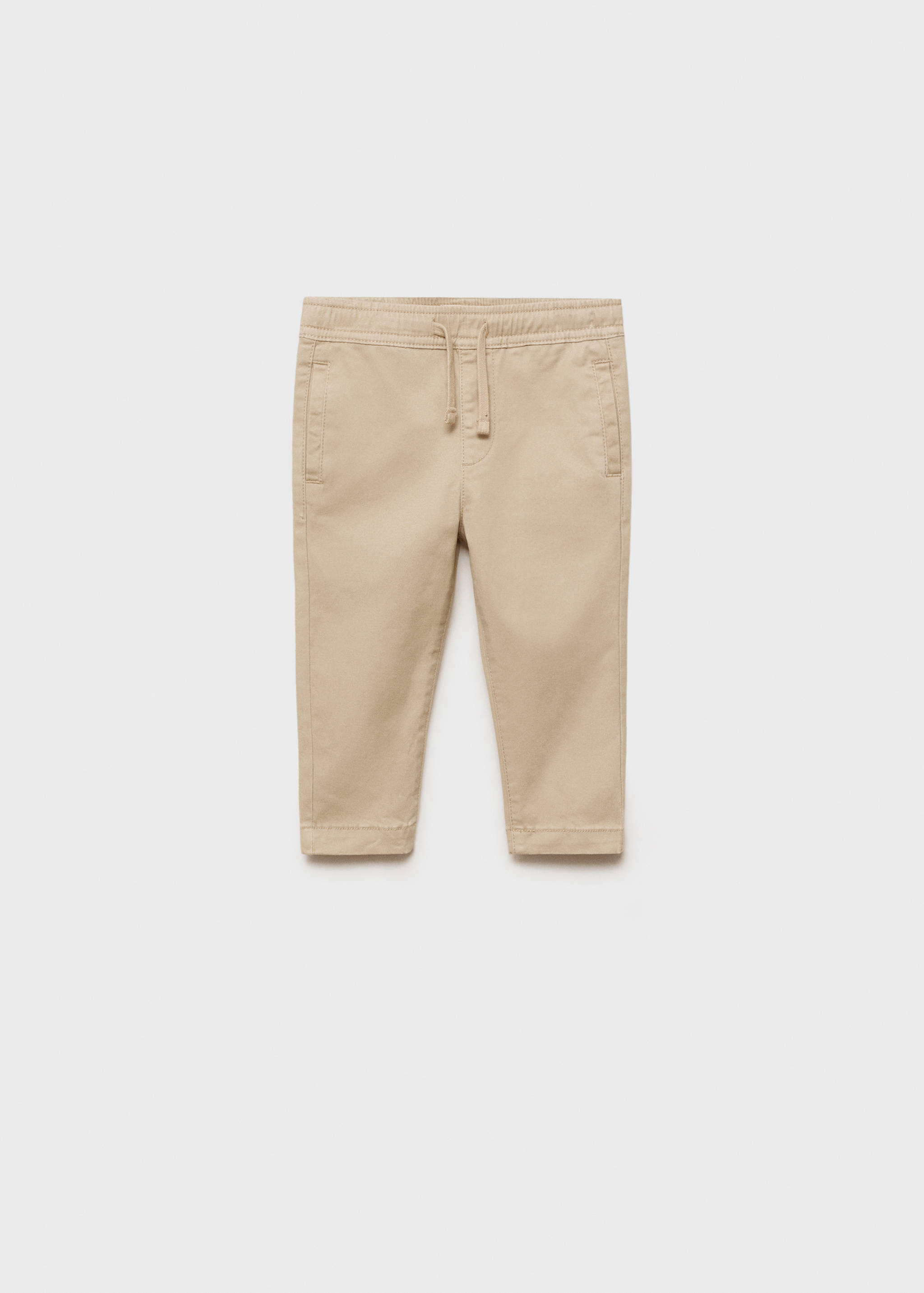 Cotton jogger-style trousers - Article without model