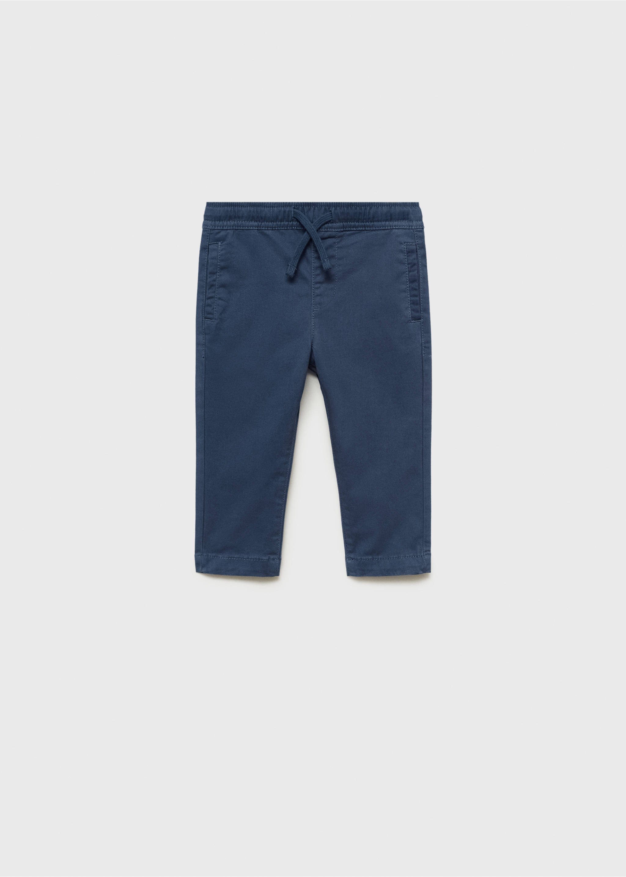 Cotton jogger-style trousers - Article without model, Blue. Ref: 87082533-00.