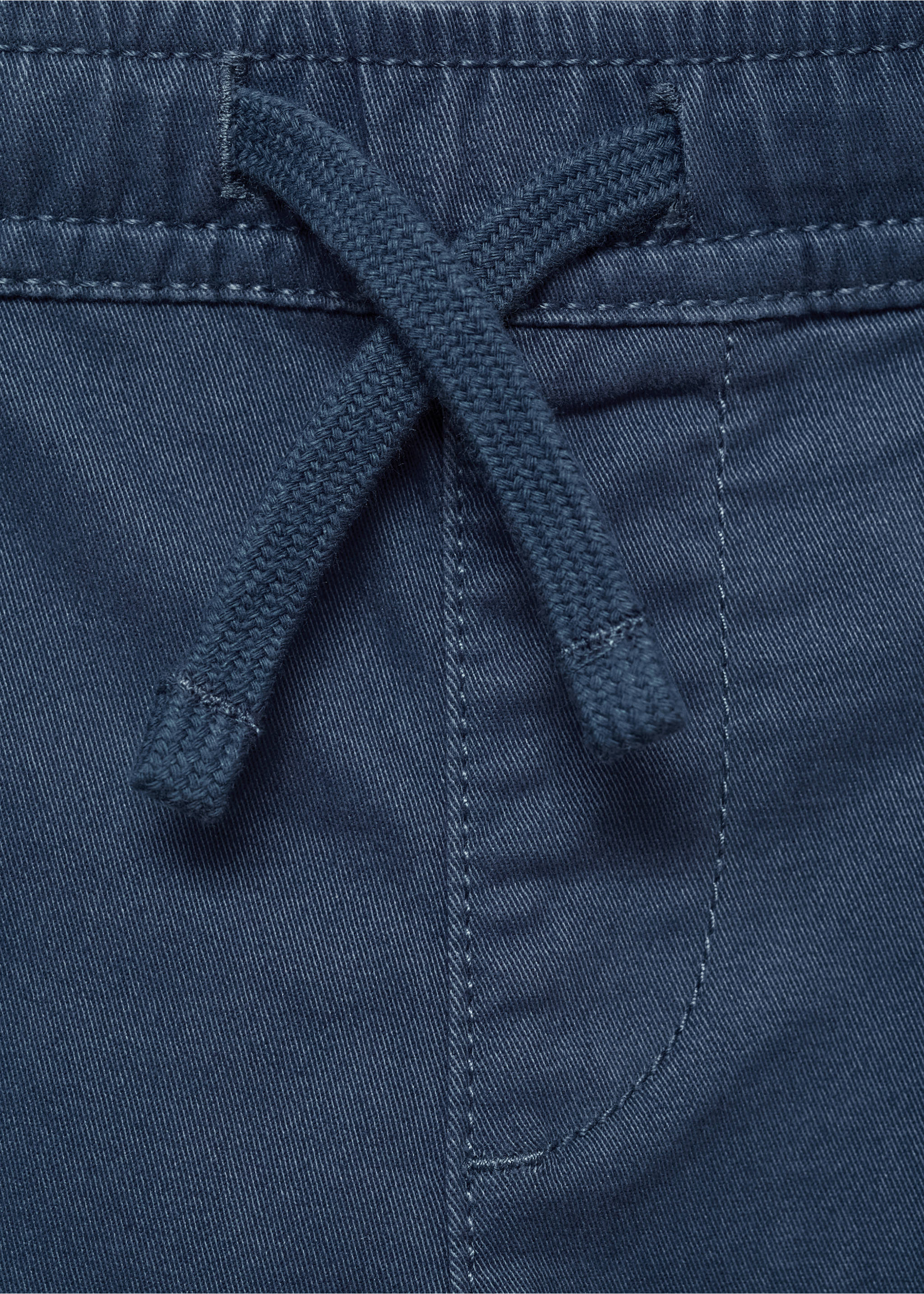 Cotton jogger-style trousers - Details of the article 8, Blue. Ref: 87082533-00.