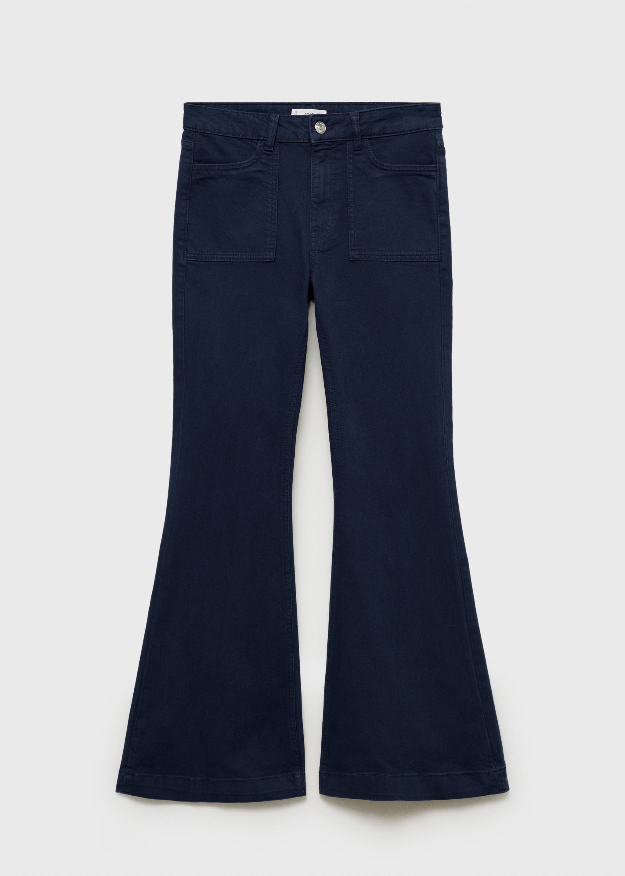 Flared-Jeans - Artikel ohne Model, Dunkles Marineblau. Ref: 87082535-00.