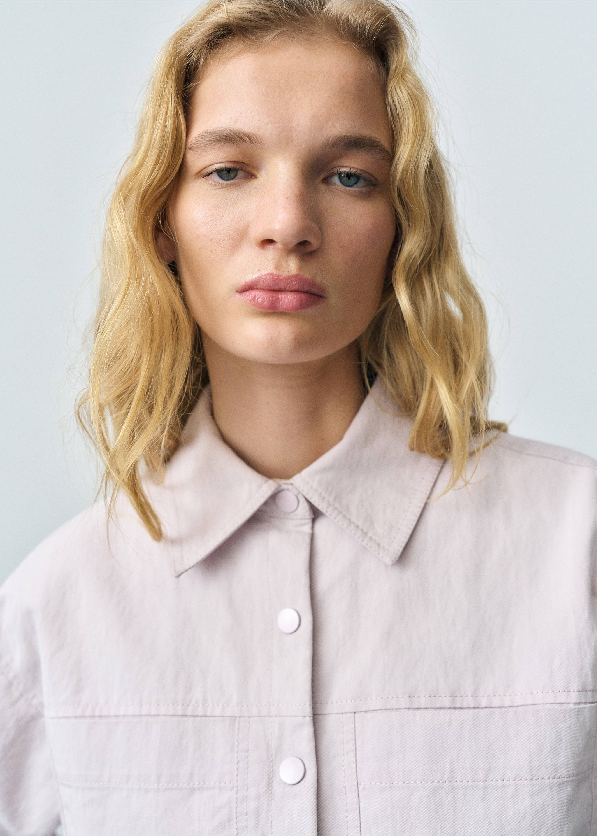 Nabrana traper jakna - Detalji artikla 1, Lila. Ref: 87082537-00.