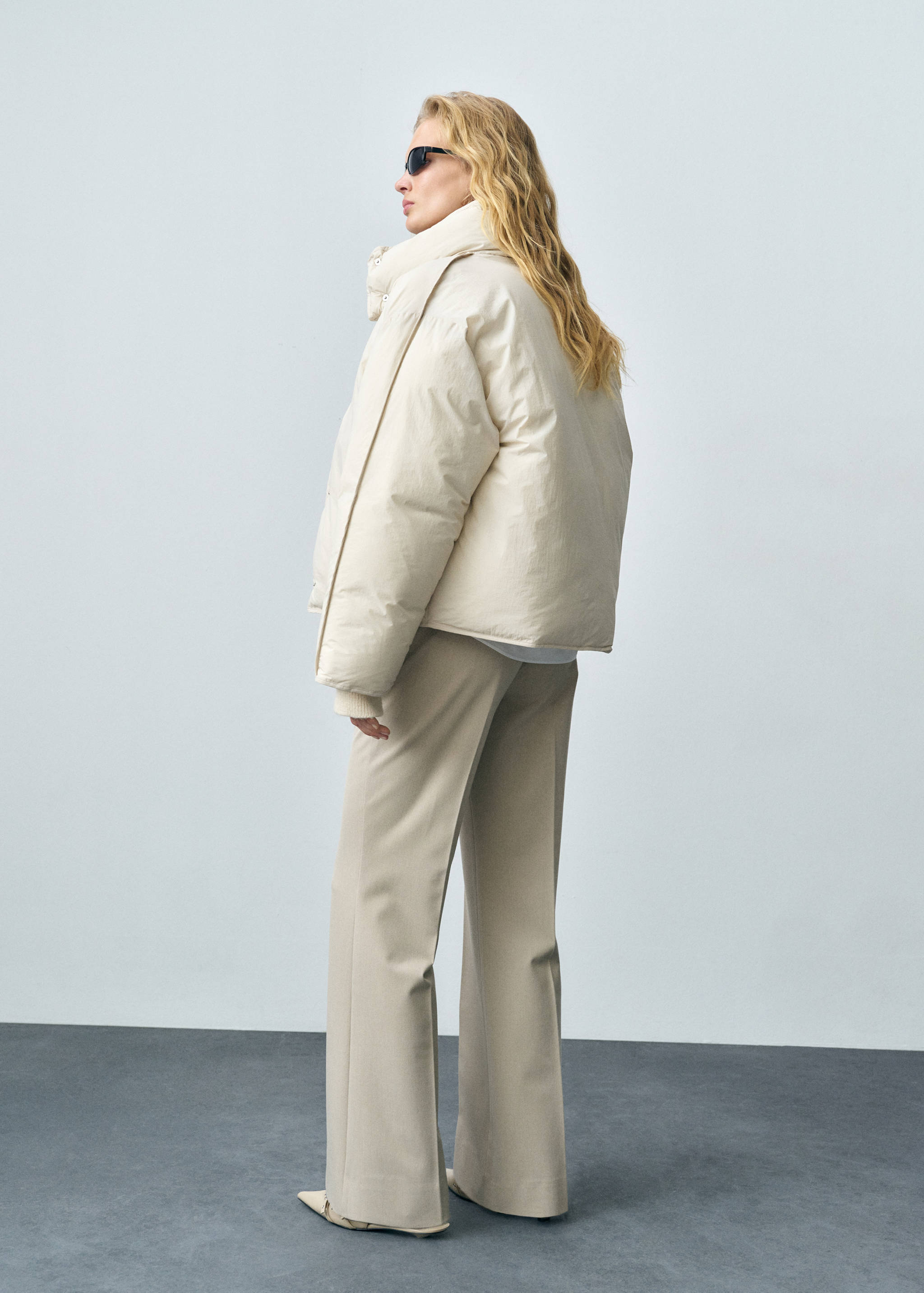 Crop καπιτονέ άνορακ - Πίσω όψη προϊόντος