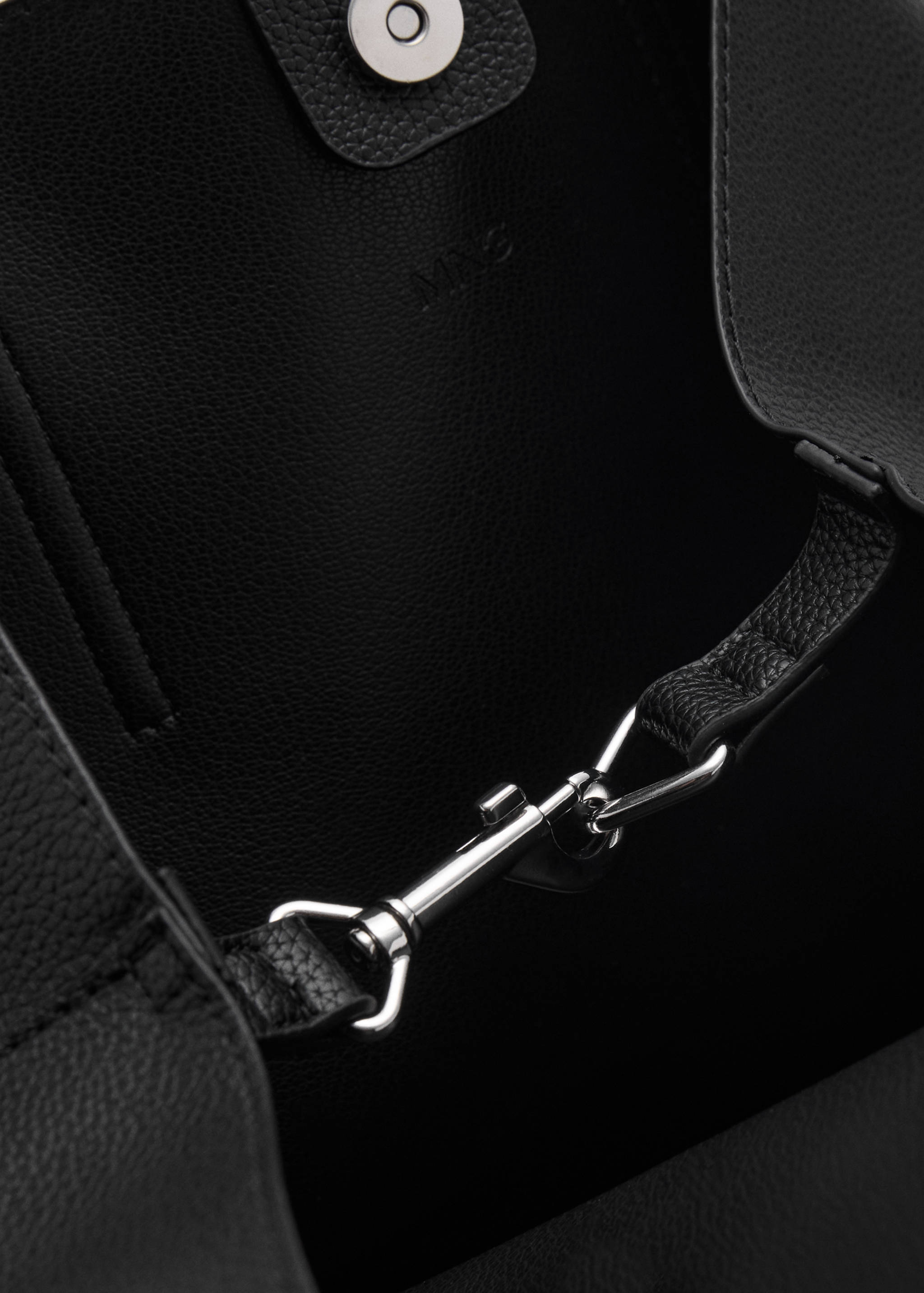 Shopper-Bag in genarbter Optik - Detail des Artikels 3