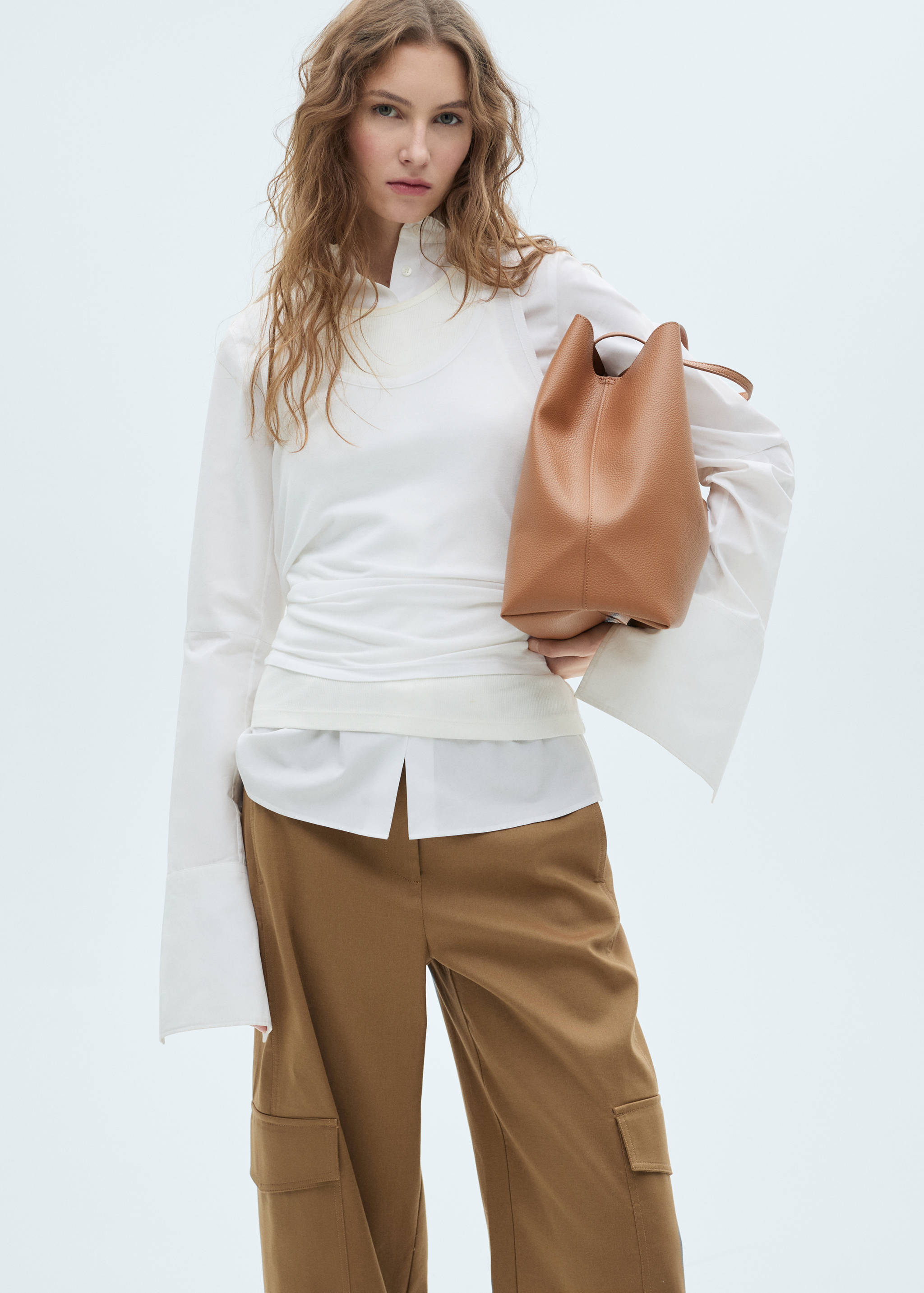 Shopper-Bag in genarbter Optik - Detail des Artikels 9