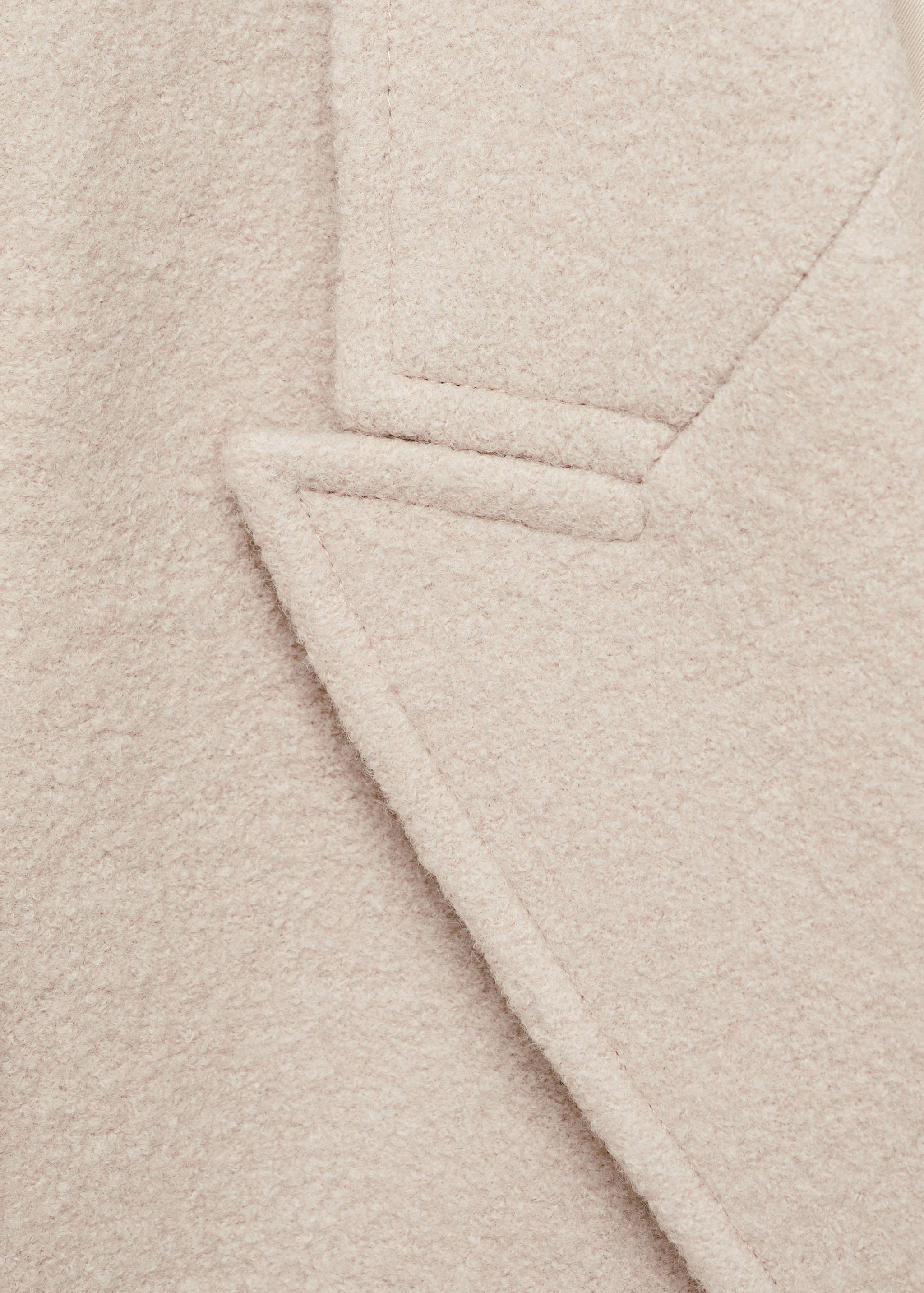 Structured virgin wool coat - Details of the article 8