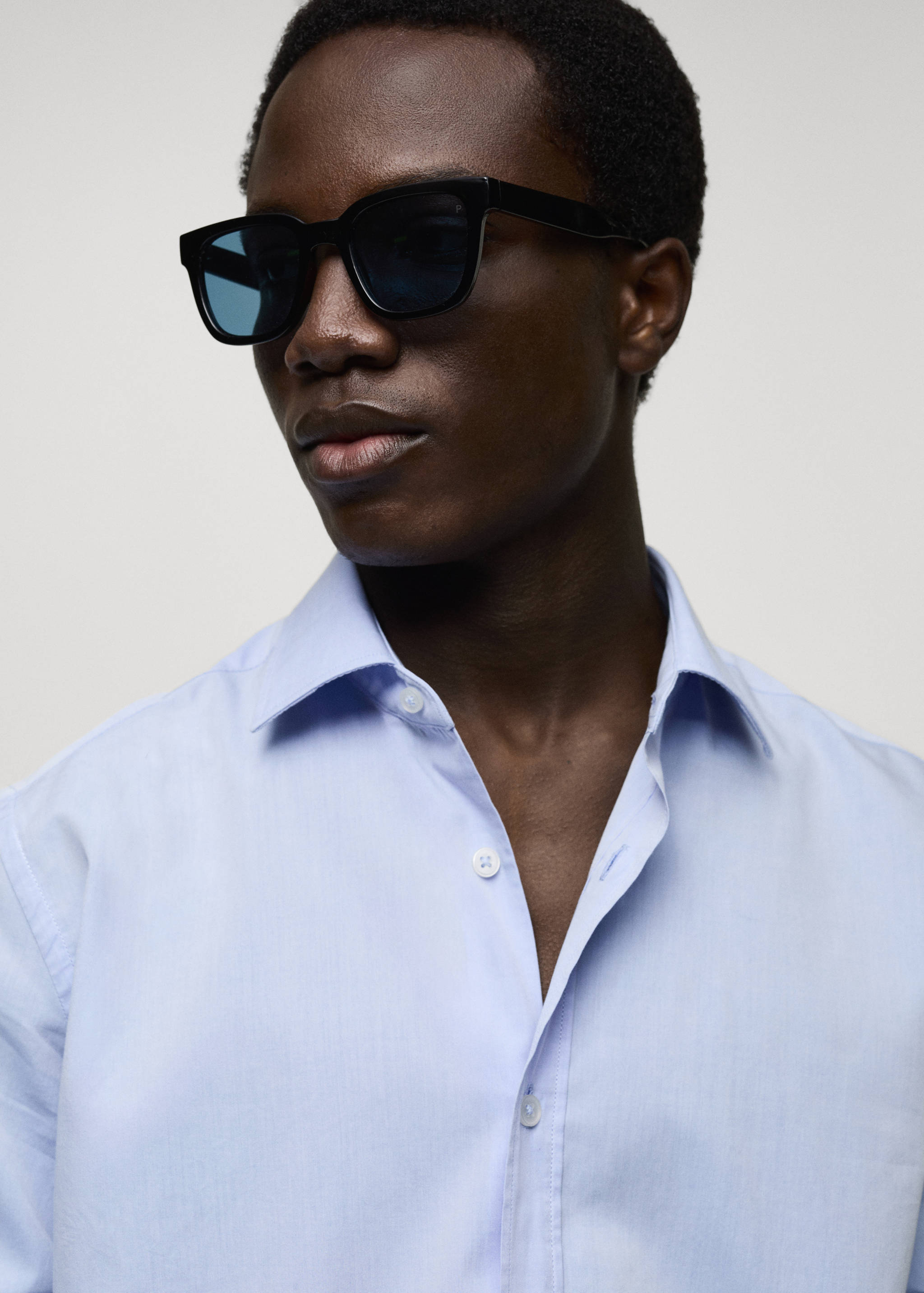 Regular Fit-Hemd aus Fil-à-Fil-Baumwolle - Detail des Artikels 1