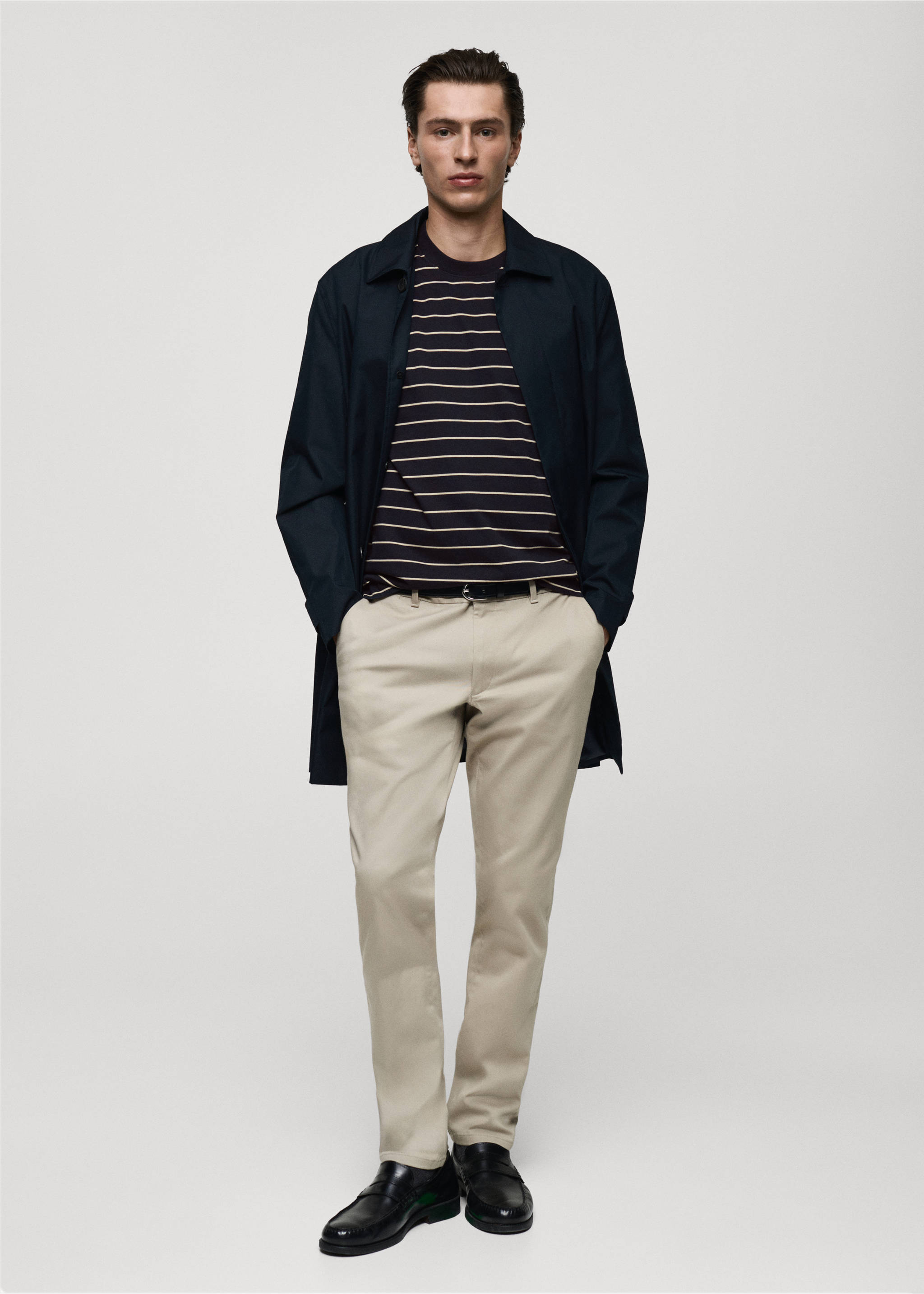 100% cotton striped t-shirt - General plane, Dark Navy. Ref: 87082890-00.