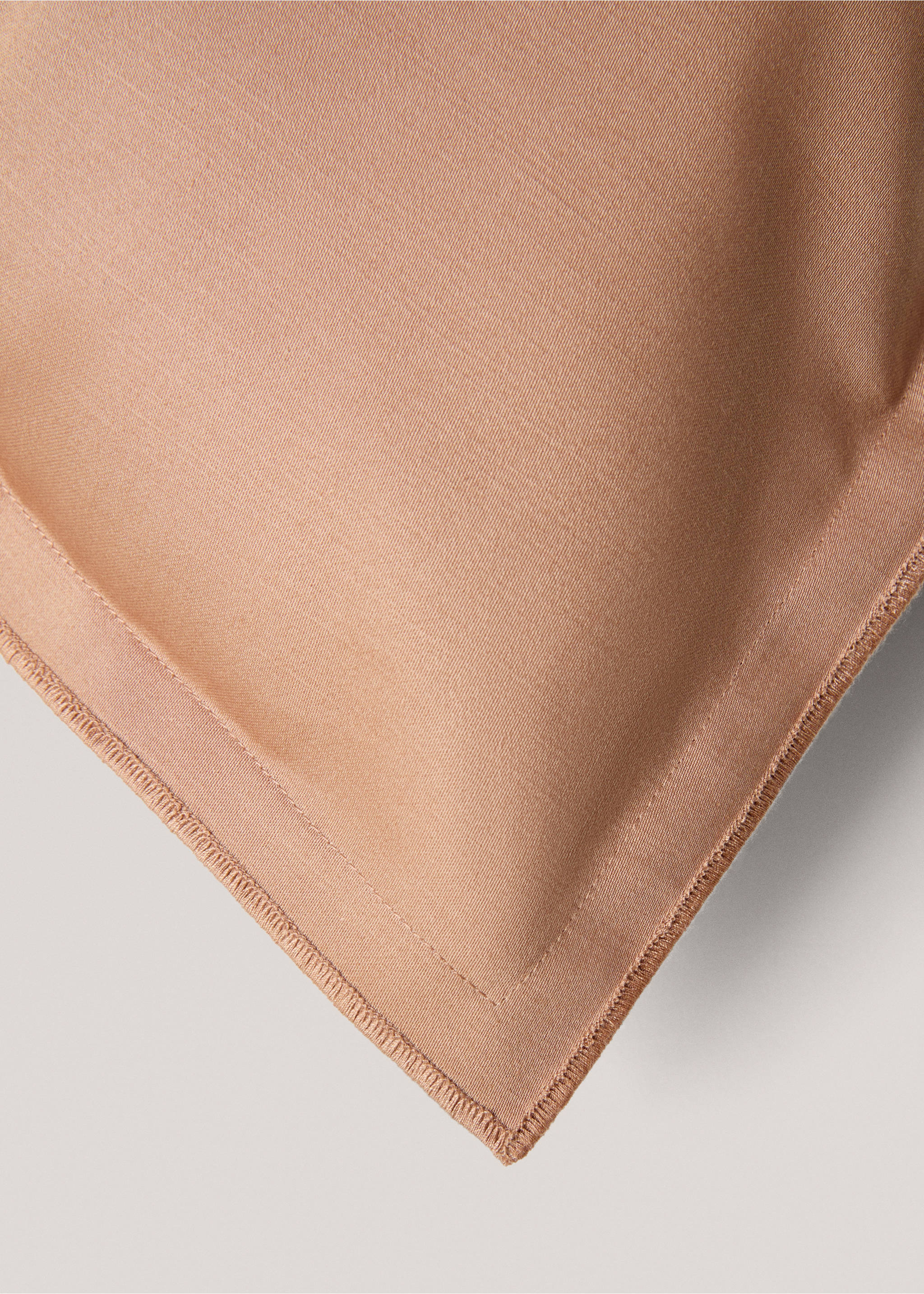 Kissenbezug aus Satin, 40 x 60 cm - Detail des Artikels 3, Rosa. Ref: 87082892-00.