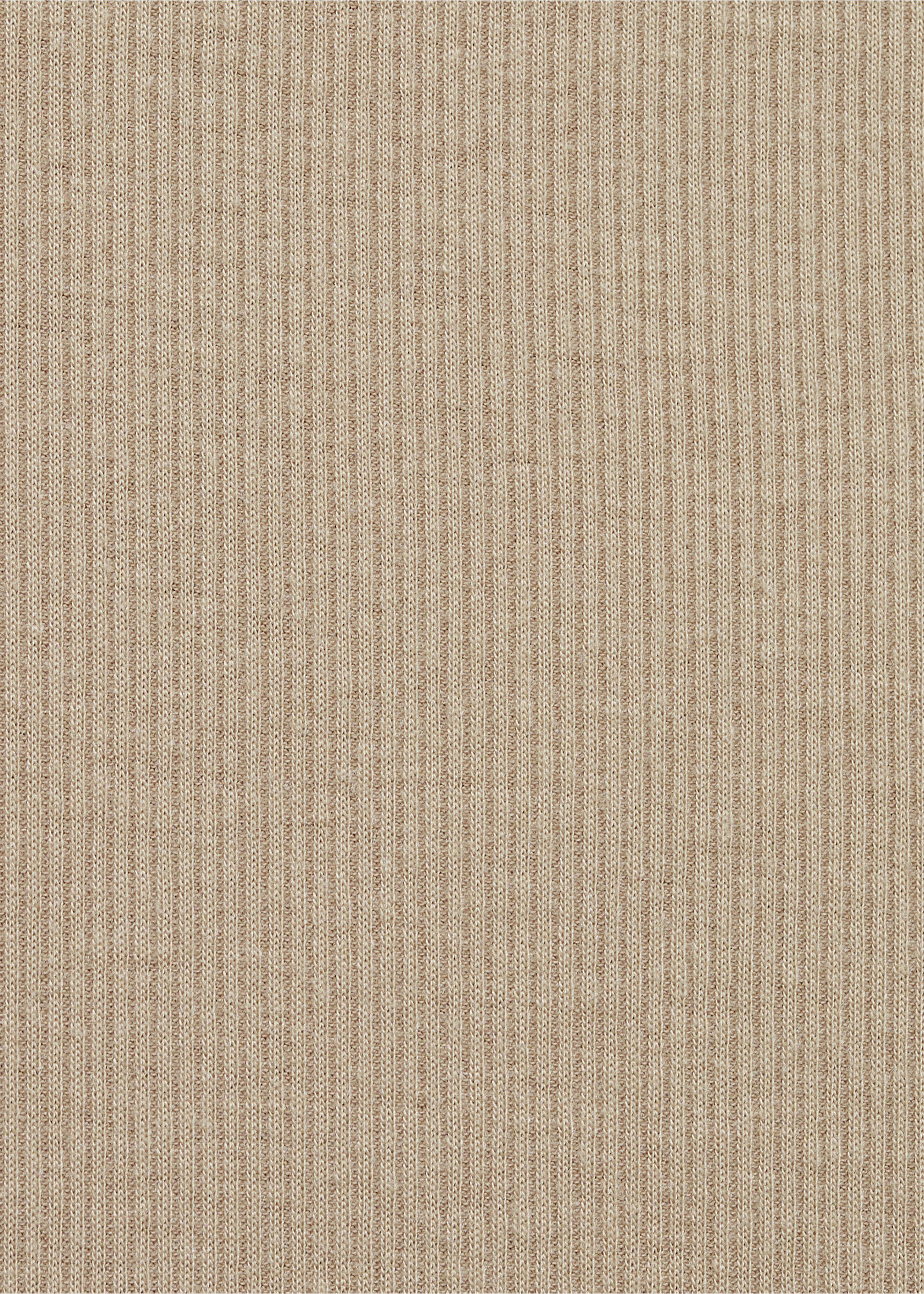 Long rib-knit pants - Details of the article 0, Peach. Ref: 87082893-00.