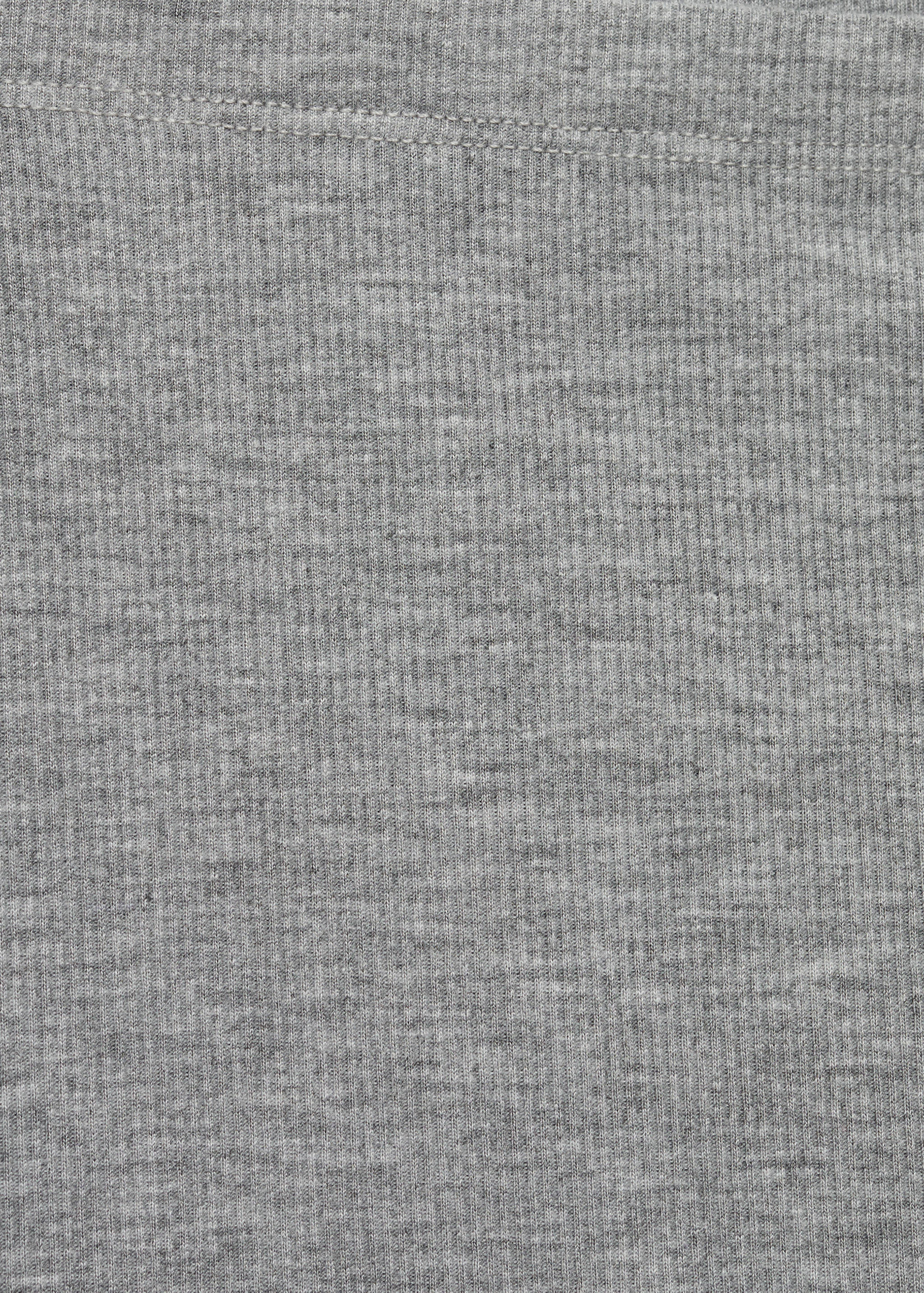 Long rib-knit pants - Details of the article 0