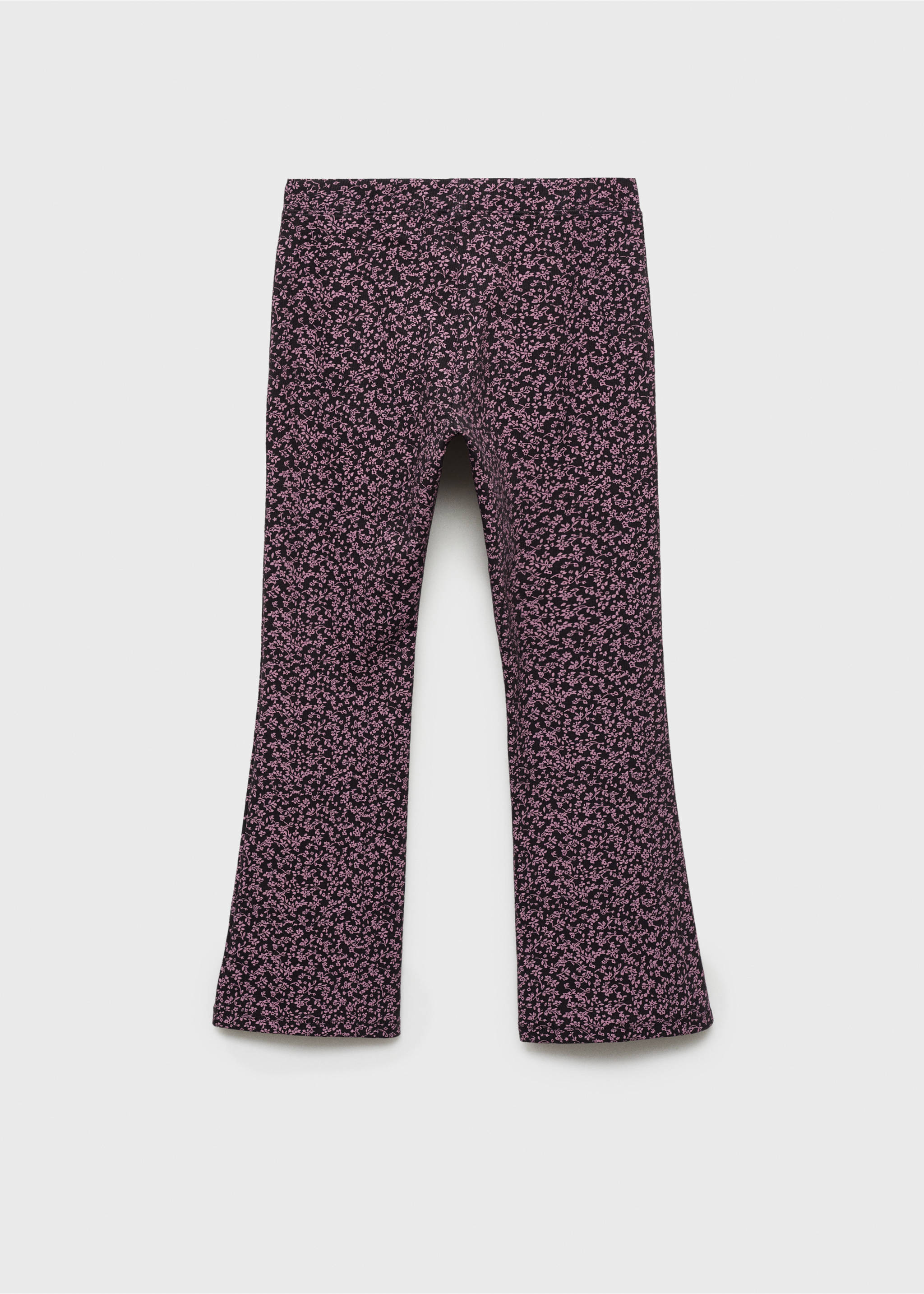 Printed flared leggings - Article without model, Charcoal. Ref: 87082895-00.