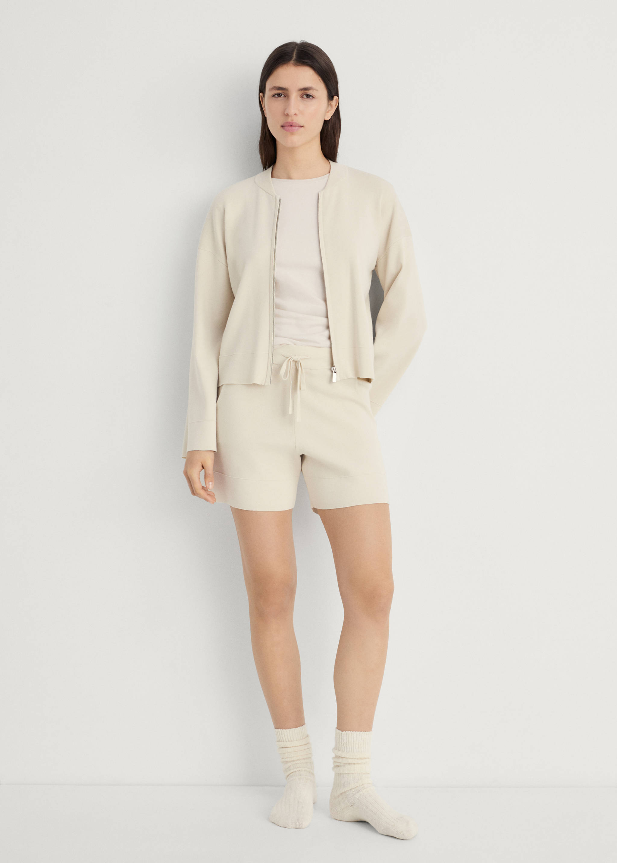 Rippstrick-Shorts - Allgemeine Ansicht