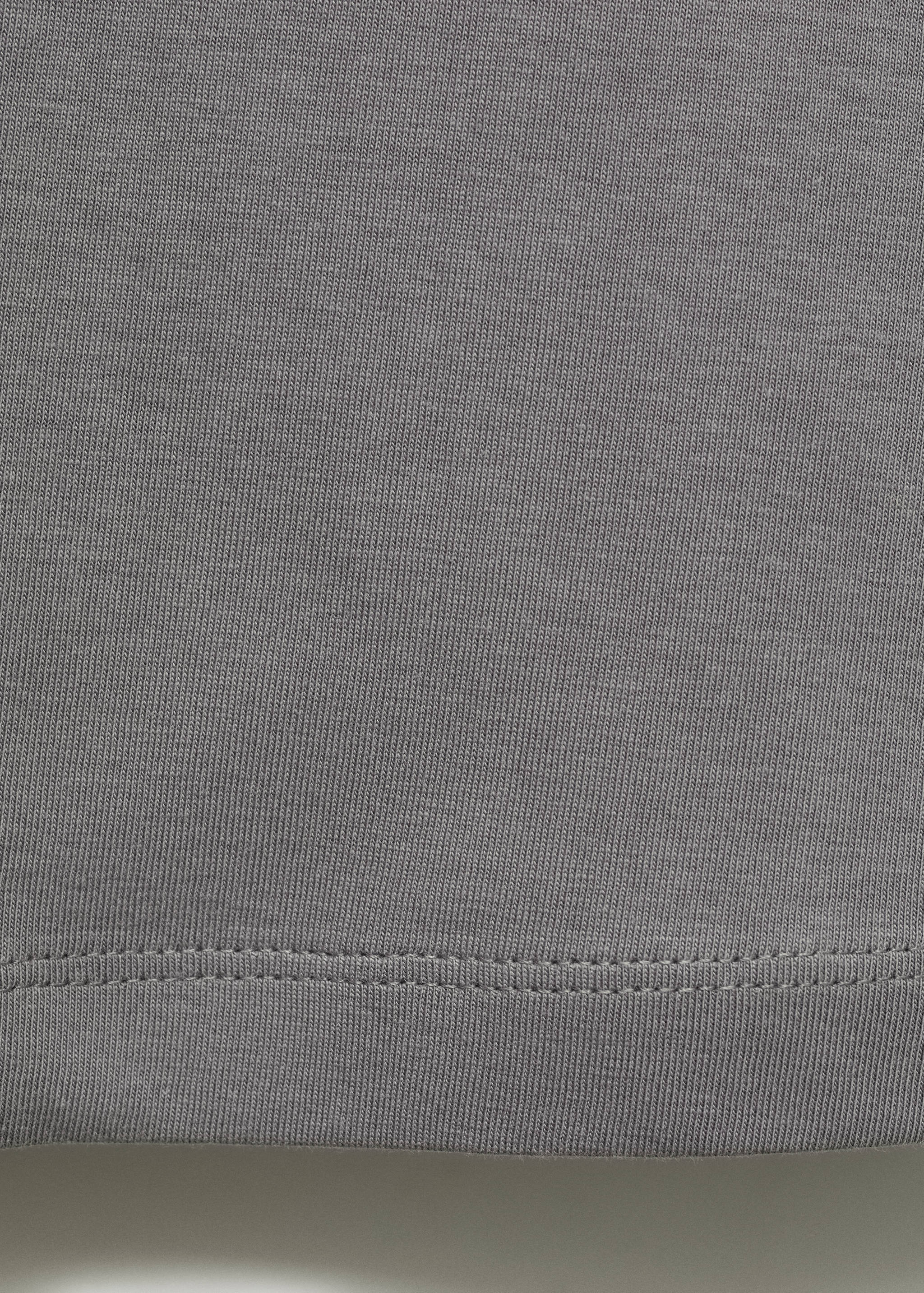 Plain cotton nightgown with straps - Details of the article 0