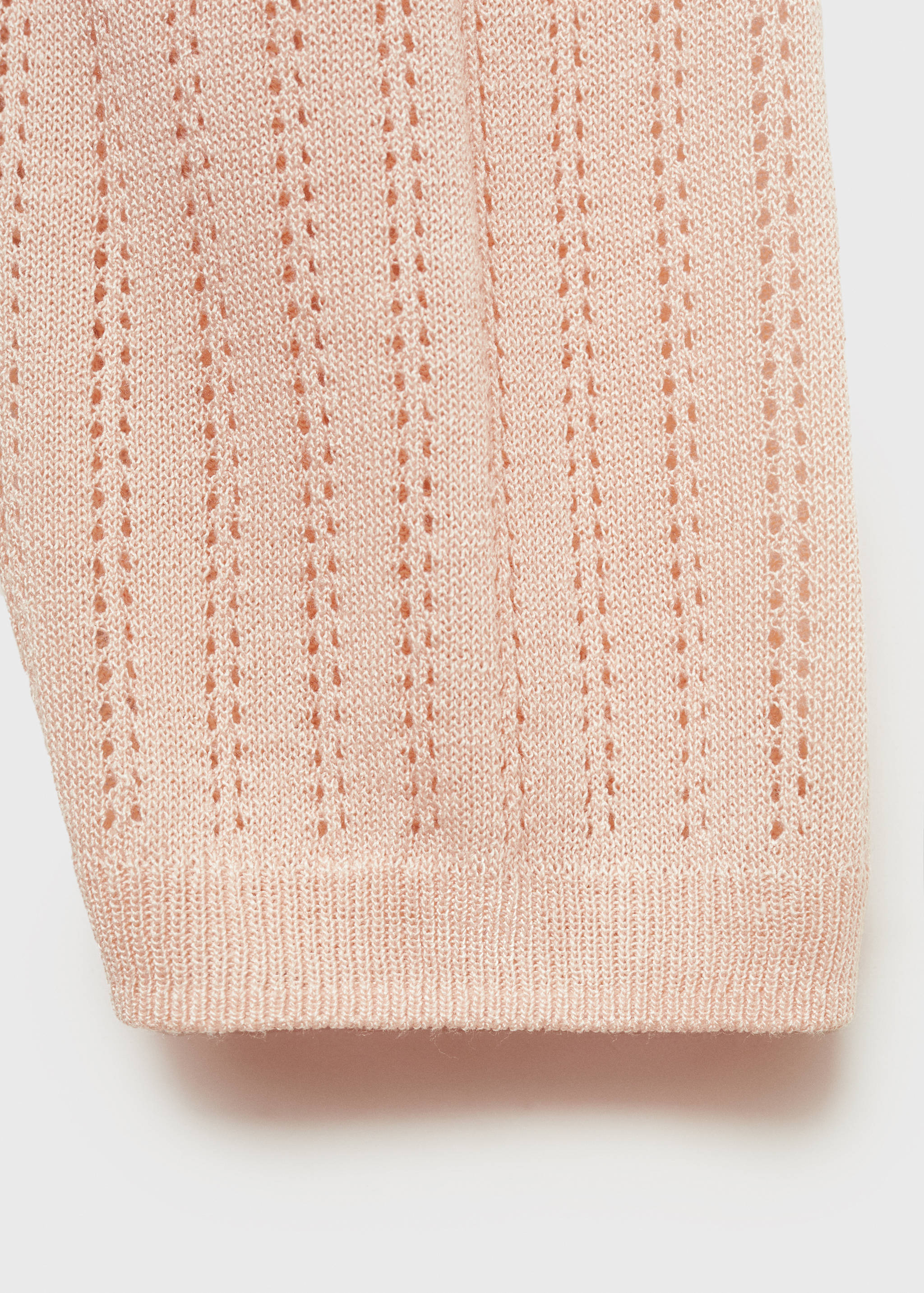 Pyjama cardigan with openwork detail - Details of the article 0