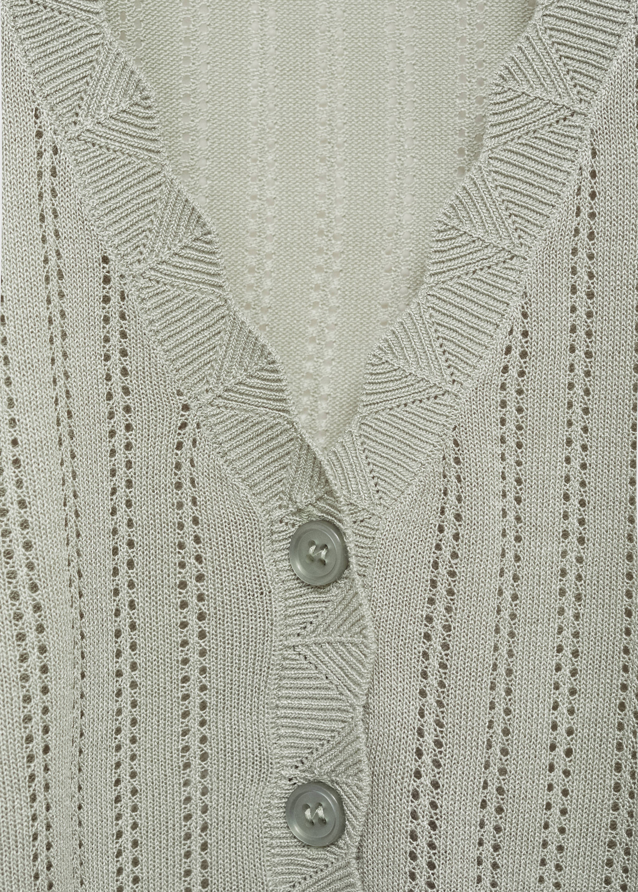 Pyjama cardigan with openwork detail - Details of the article 8