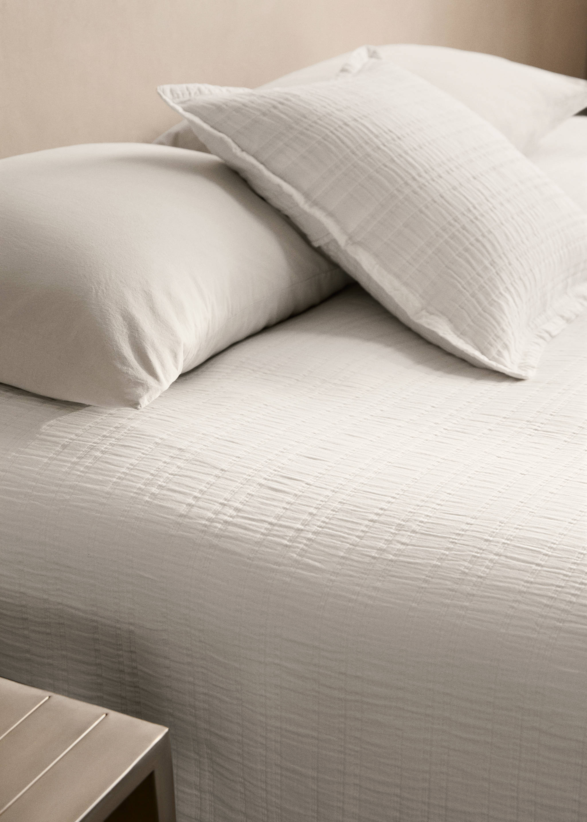 Cotton jacquard bedspread with stripes for 90/105 cm bed - Details of the article 7