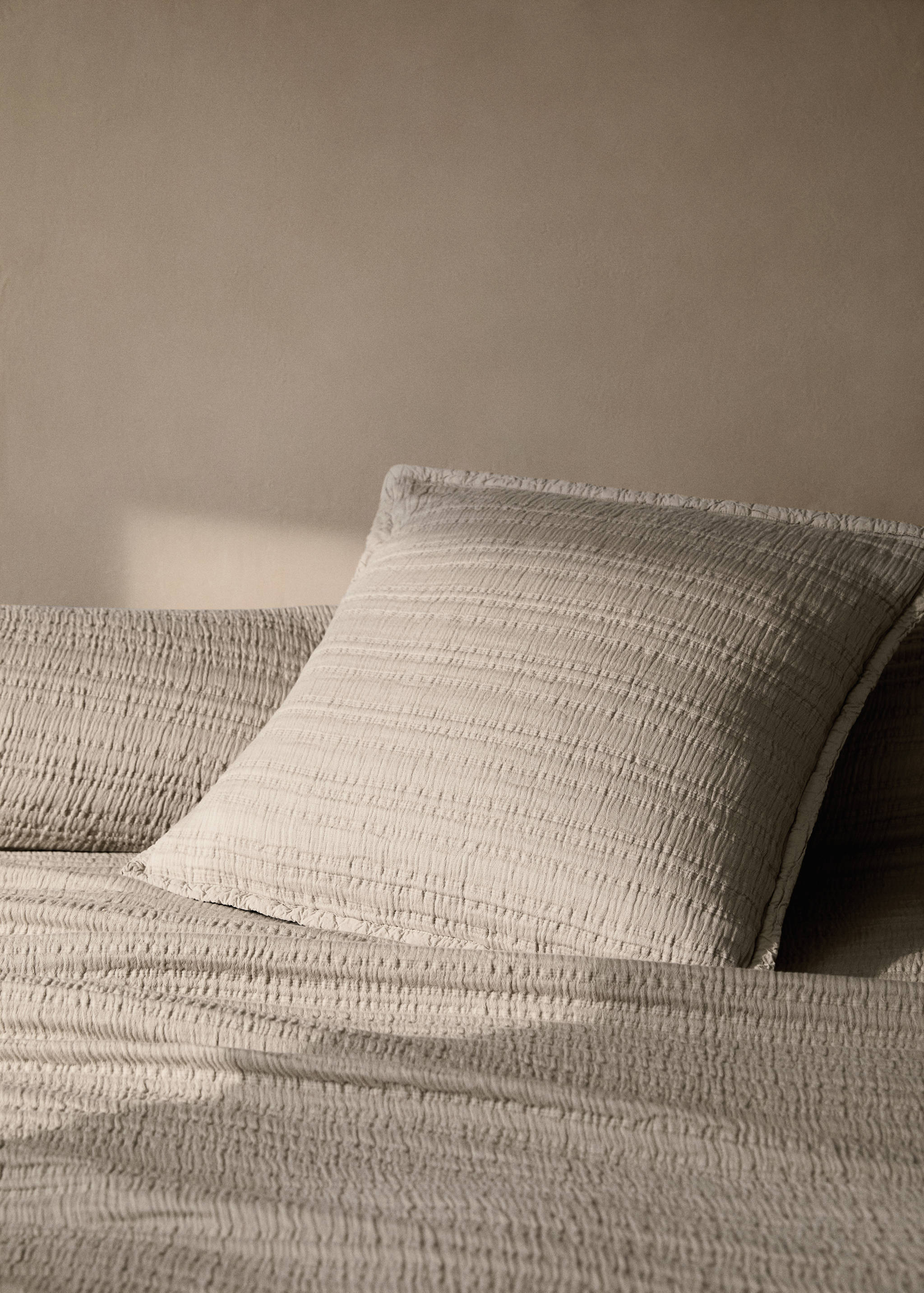 Cotton jacquard bedspread with stripes for 90/105 cm bed - Details of the article 7