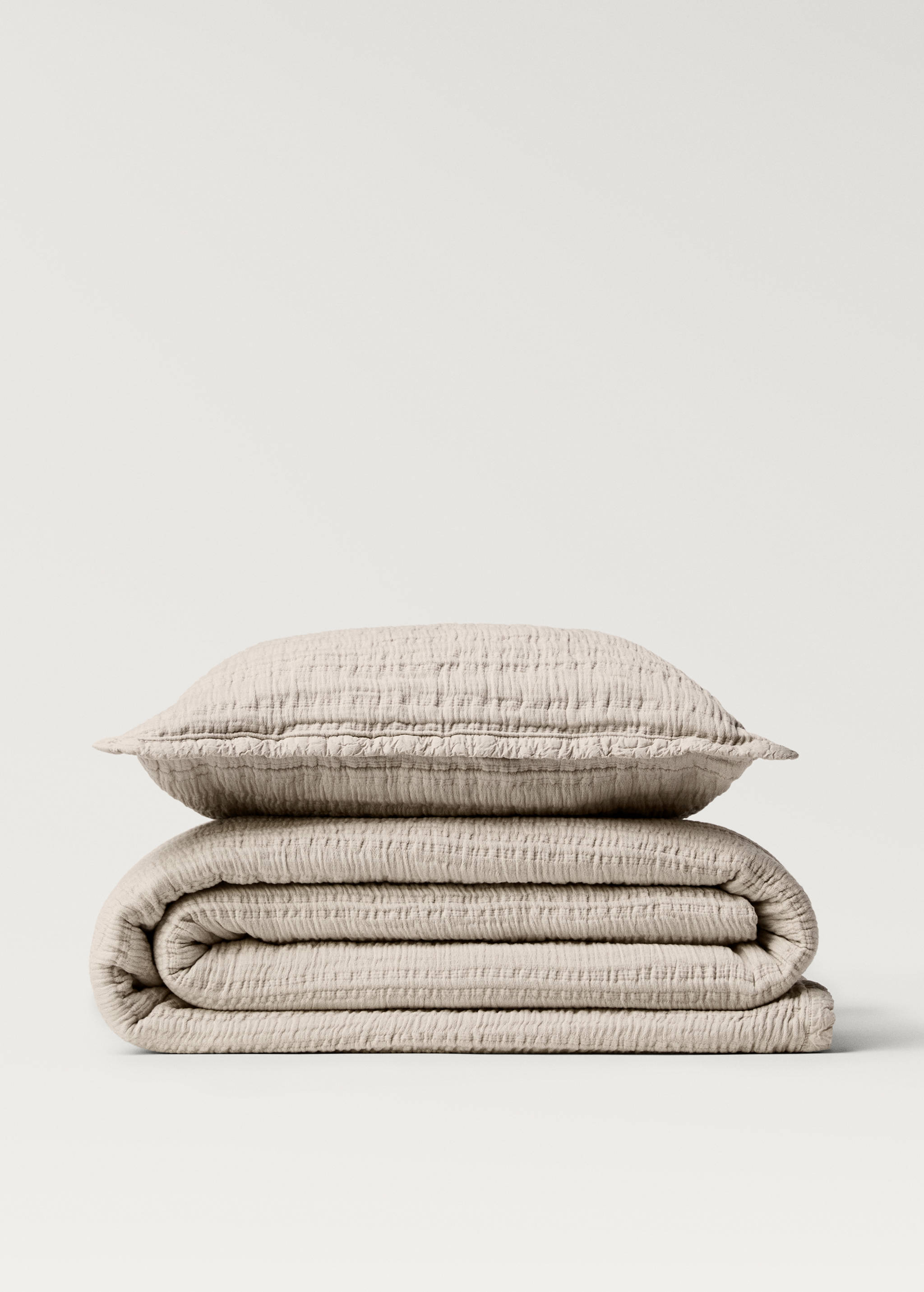 Cotton jacquard bedspread with stripes for 90/105 cm bed - Details of the article 3