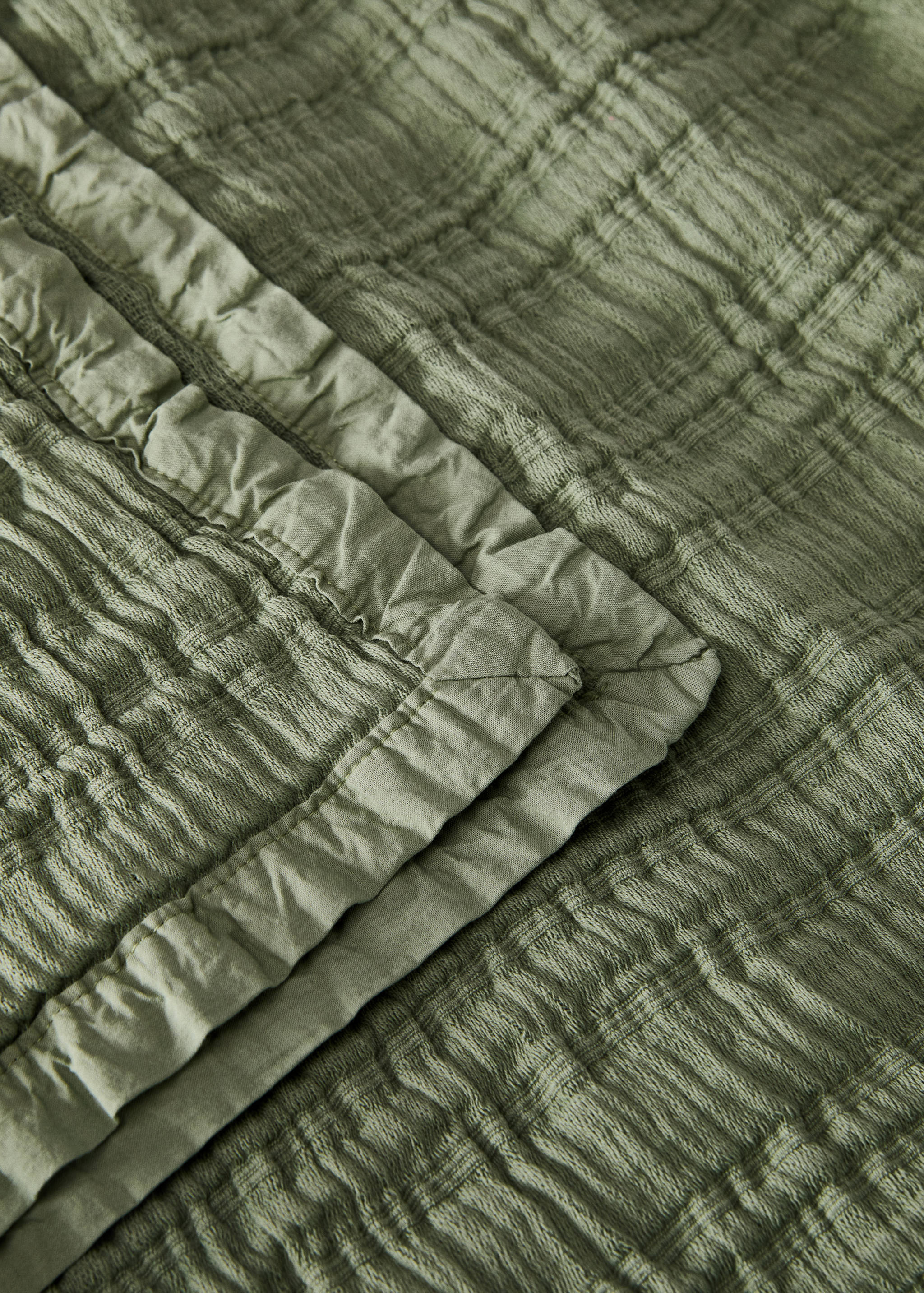 Cotton jacquard bedspread with stripes for 90/105 cm bed - Details of the article 2