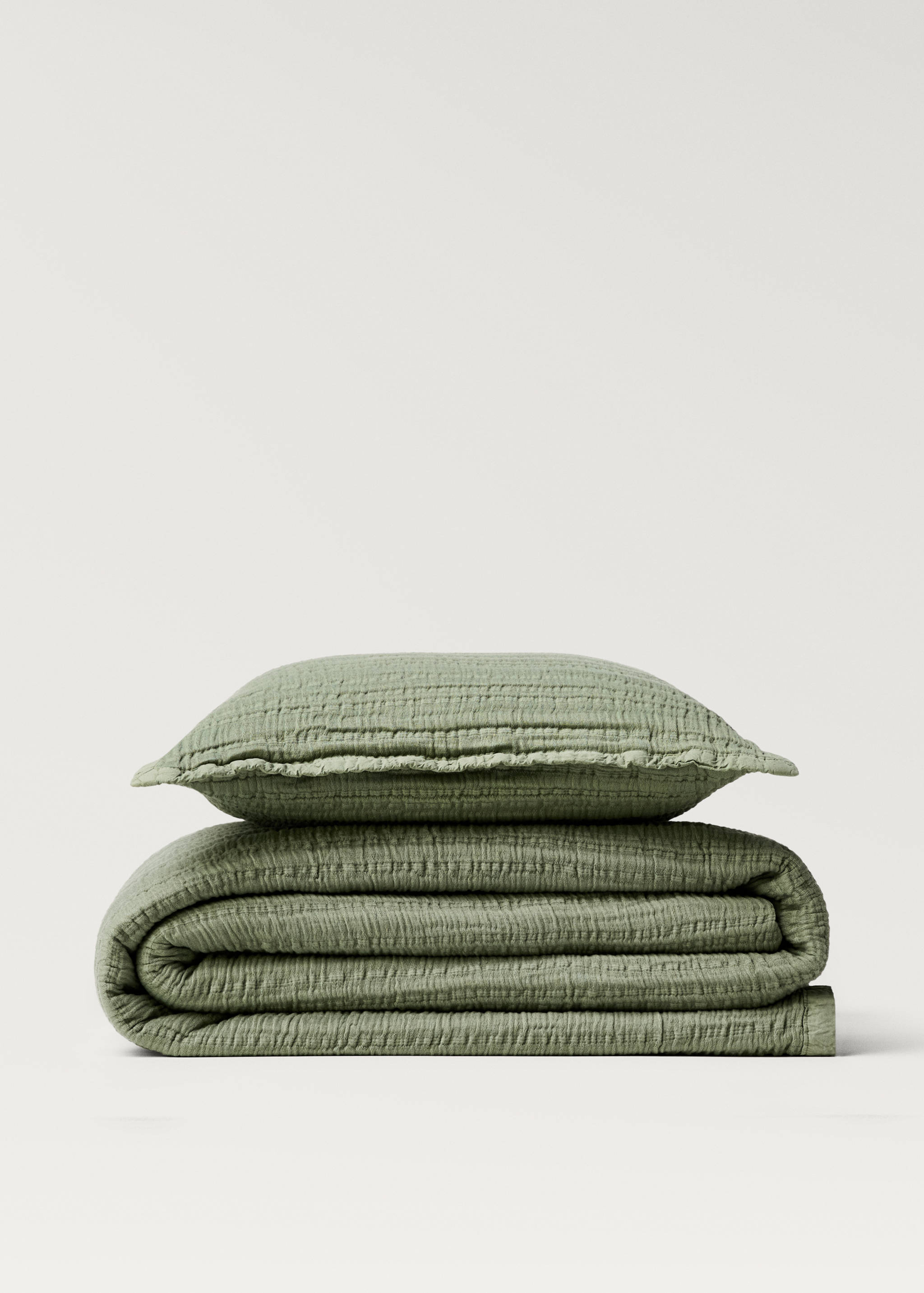 Cotton jacquard bedspread with stripes for 90/105 cm bed - Details of the article 3
