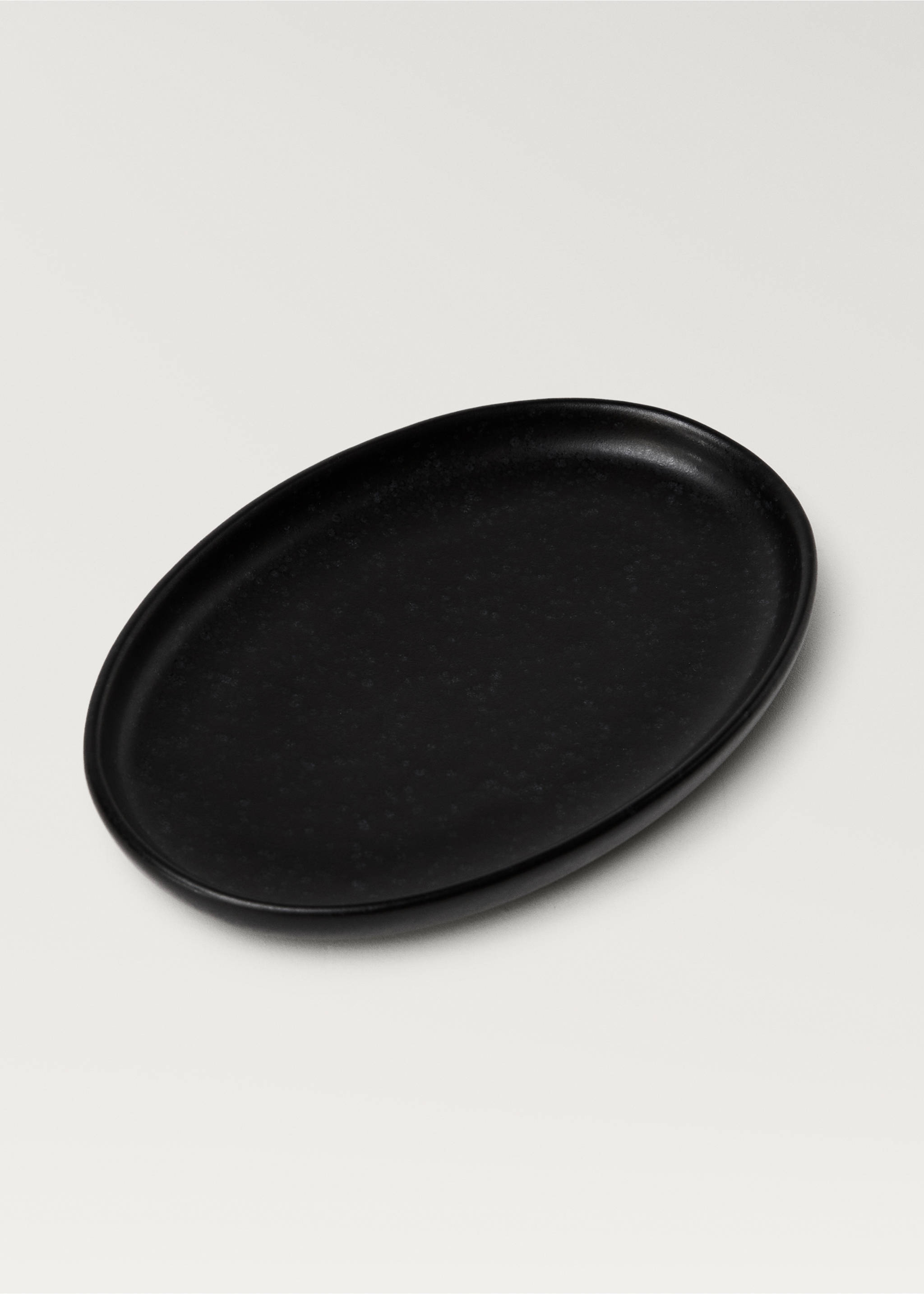 Seifenschale aus mattem Steingut - Detail des Artikels 2, Schwarz. Ref: 87082936-00.