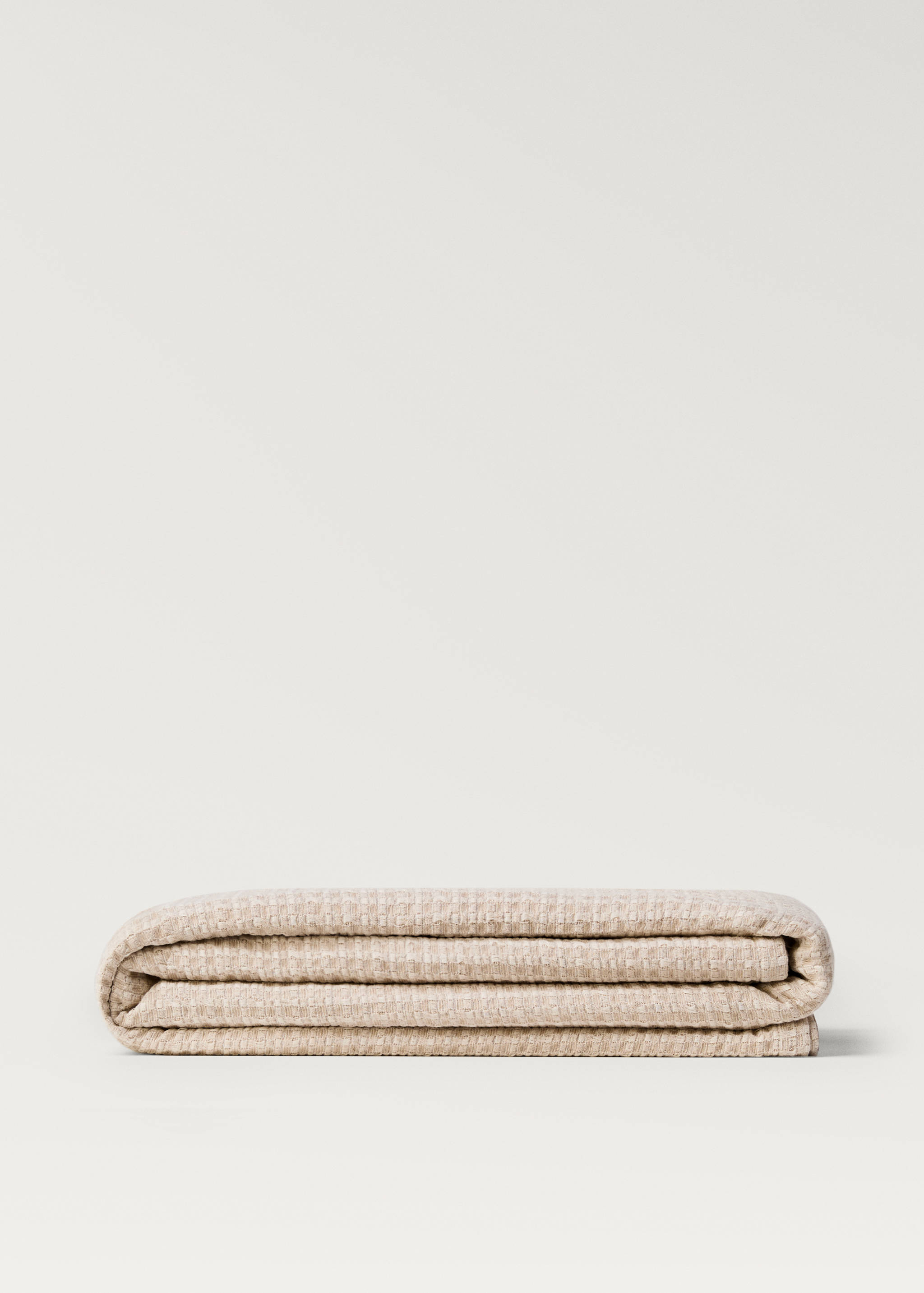 Textured cotton linen bedspread for 130/150 cm bed - Article without model