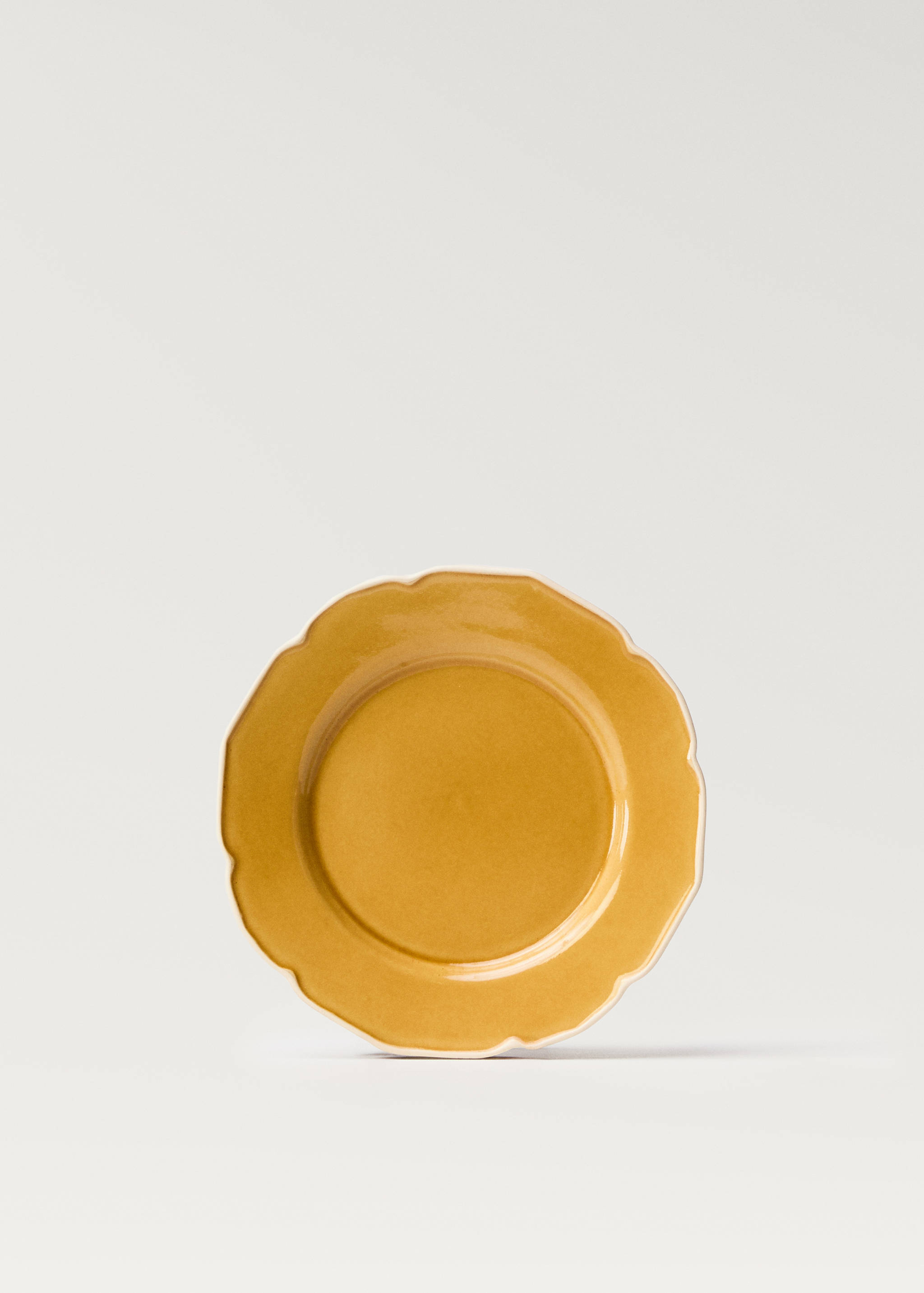 Assiette à dessert grès ondulé - Article sans modèle