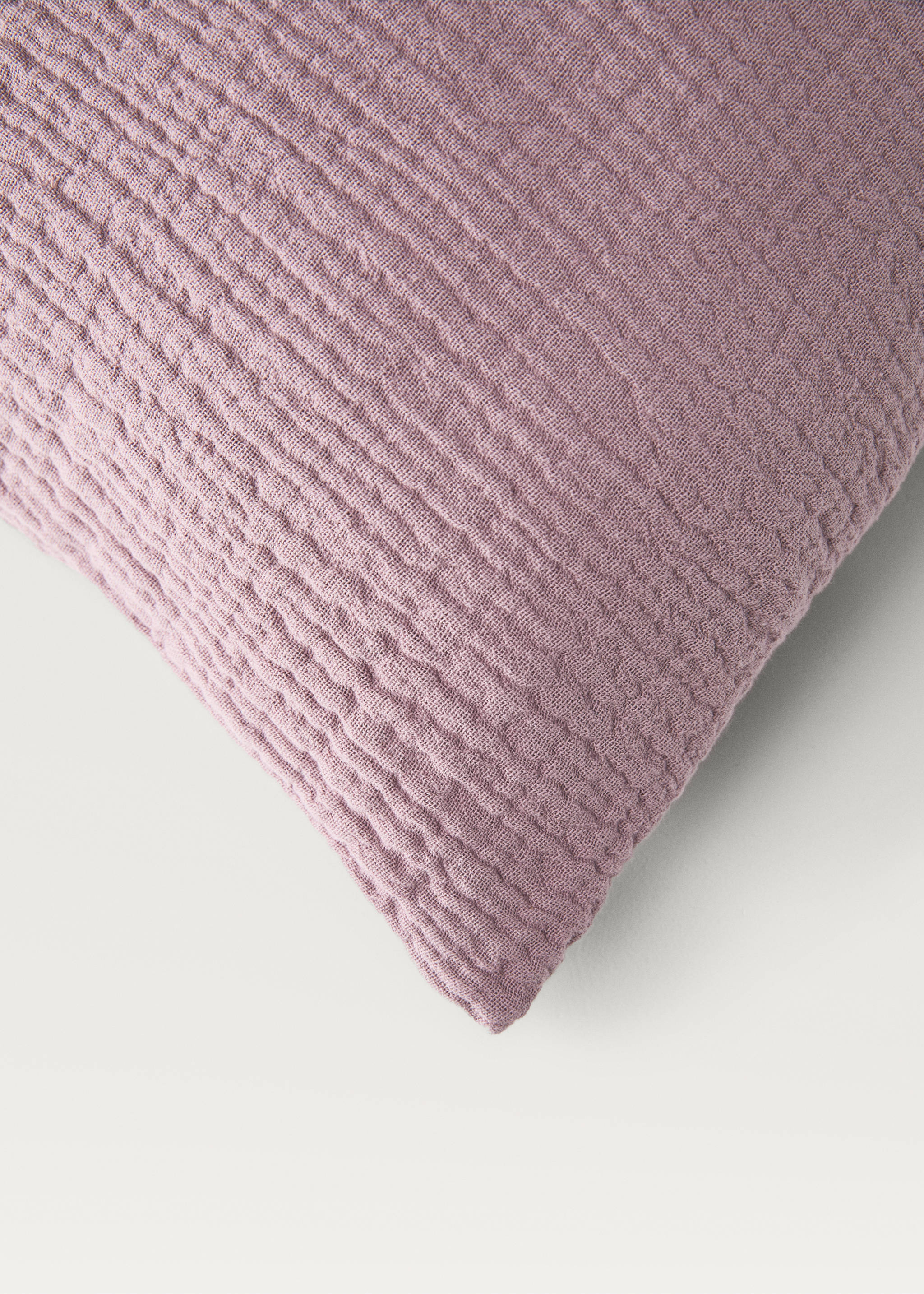 Housse de coussin coton gaze 50x50 cm - Détail de l'article 2, Prune. Ref: 87082955-00.