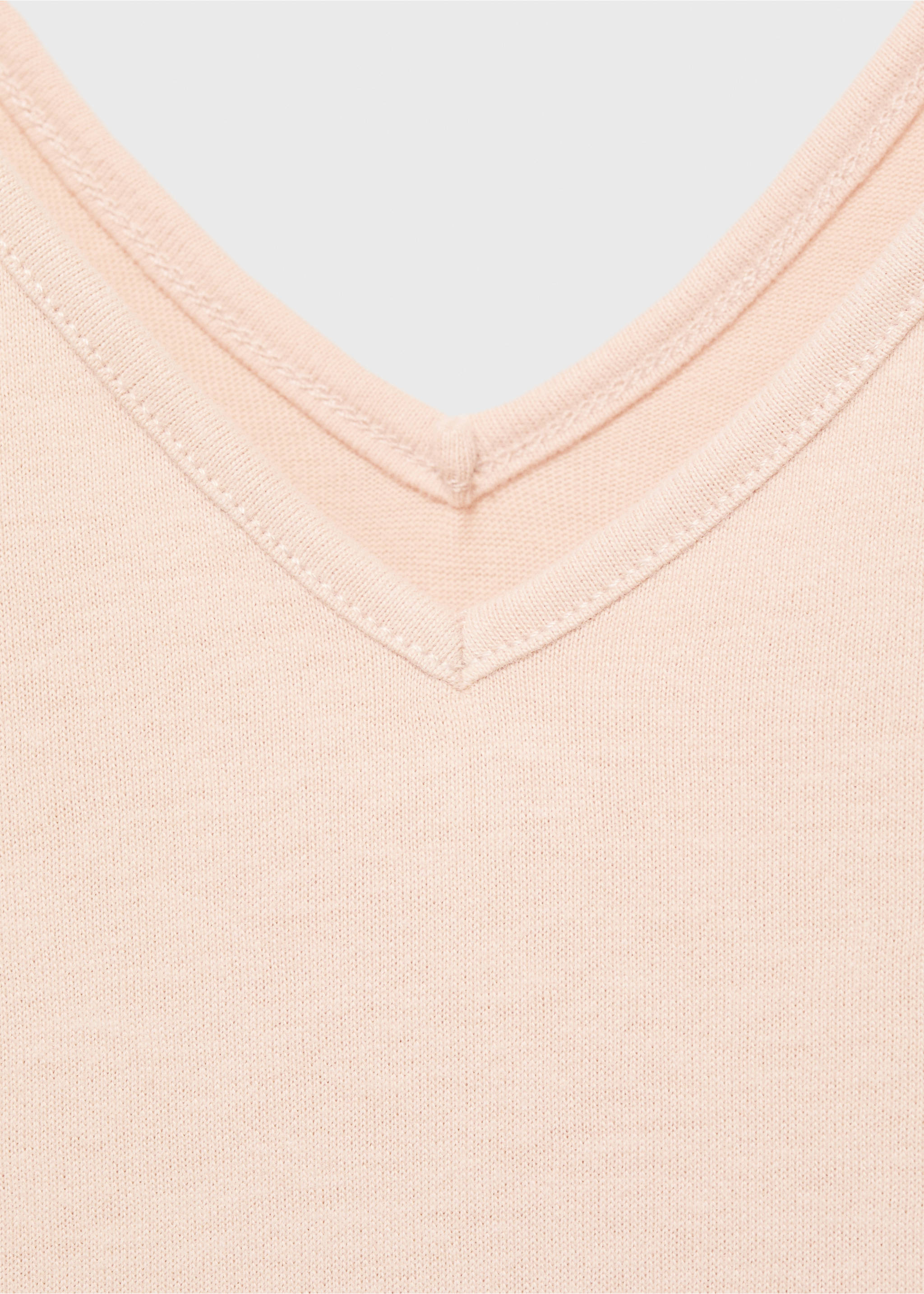 Cotton dress with soft finish - Details of the article 8, Salmon. Ref: 87082971-00.