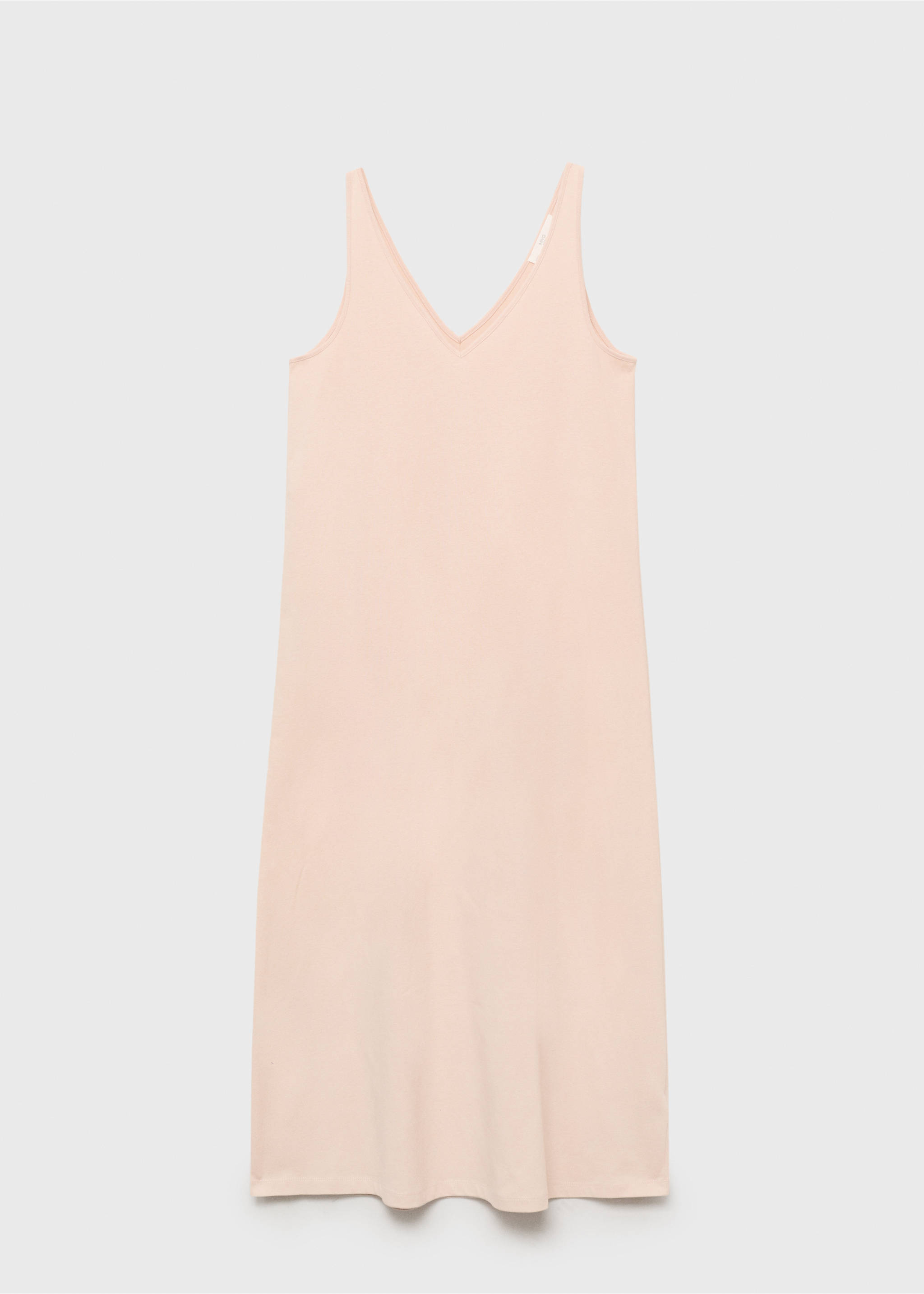 Cotton dress with soft finish - Article without model, Salmon. Ref: 87082971-00.