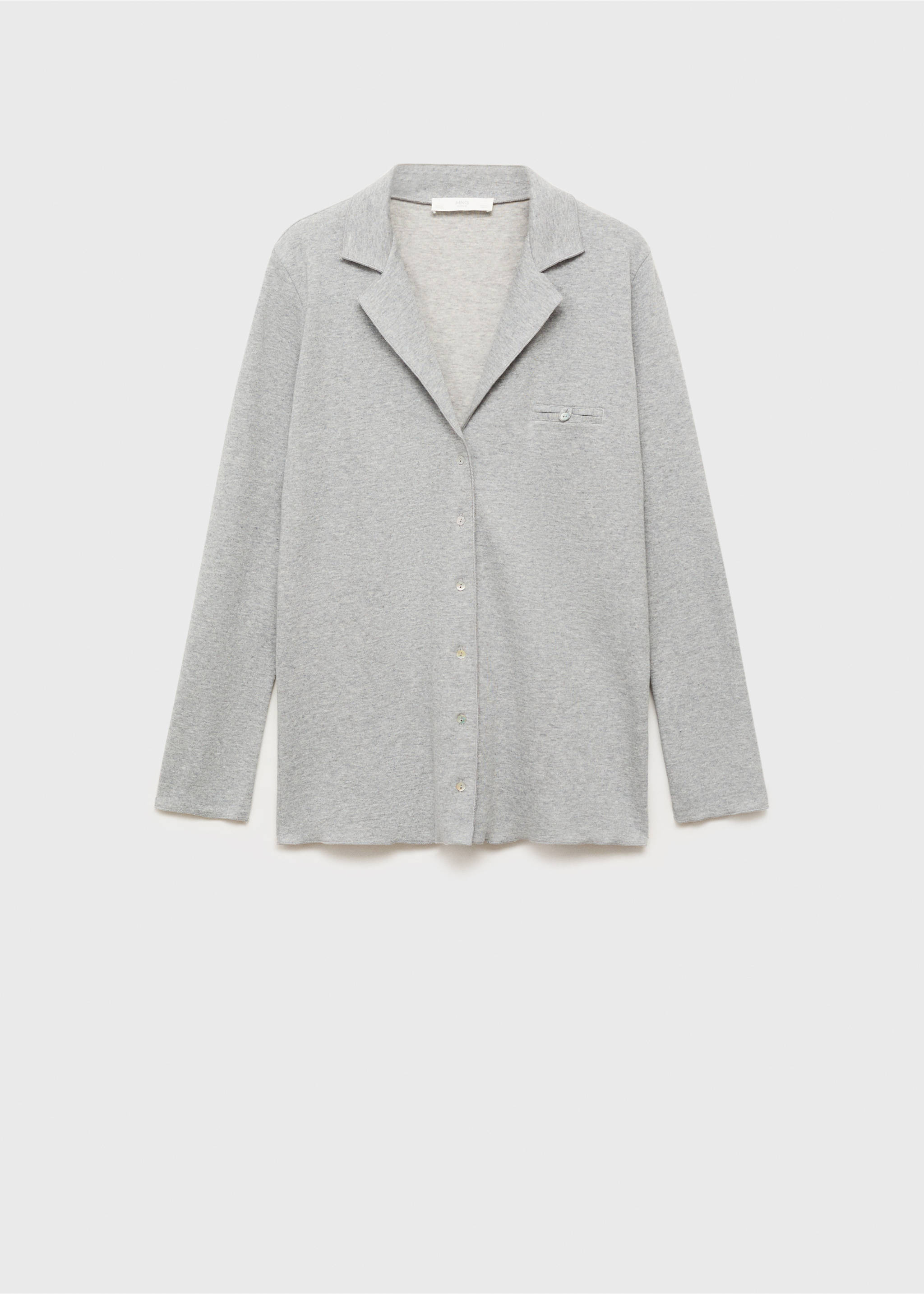 Double-Face-T-Shirt aus Baumwolle - Artikel ohne Model, Grau. Ref: 87082973-00.