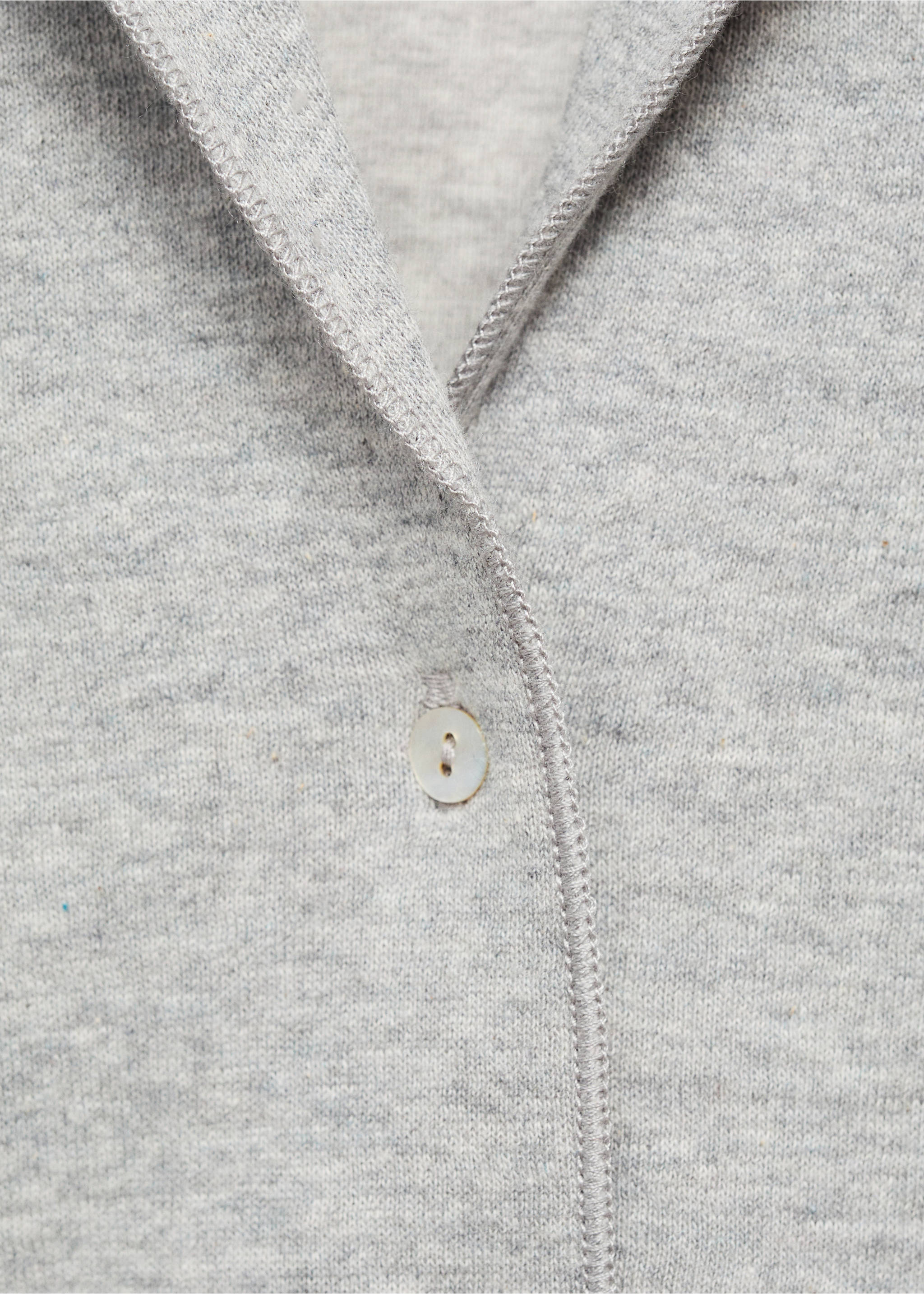 Double-Face-T-Shirt aus Baumwolle - Detail des Artikels 8, Grau. Ref: 87082973-00.