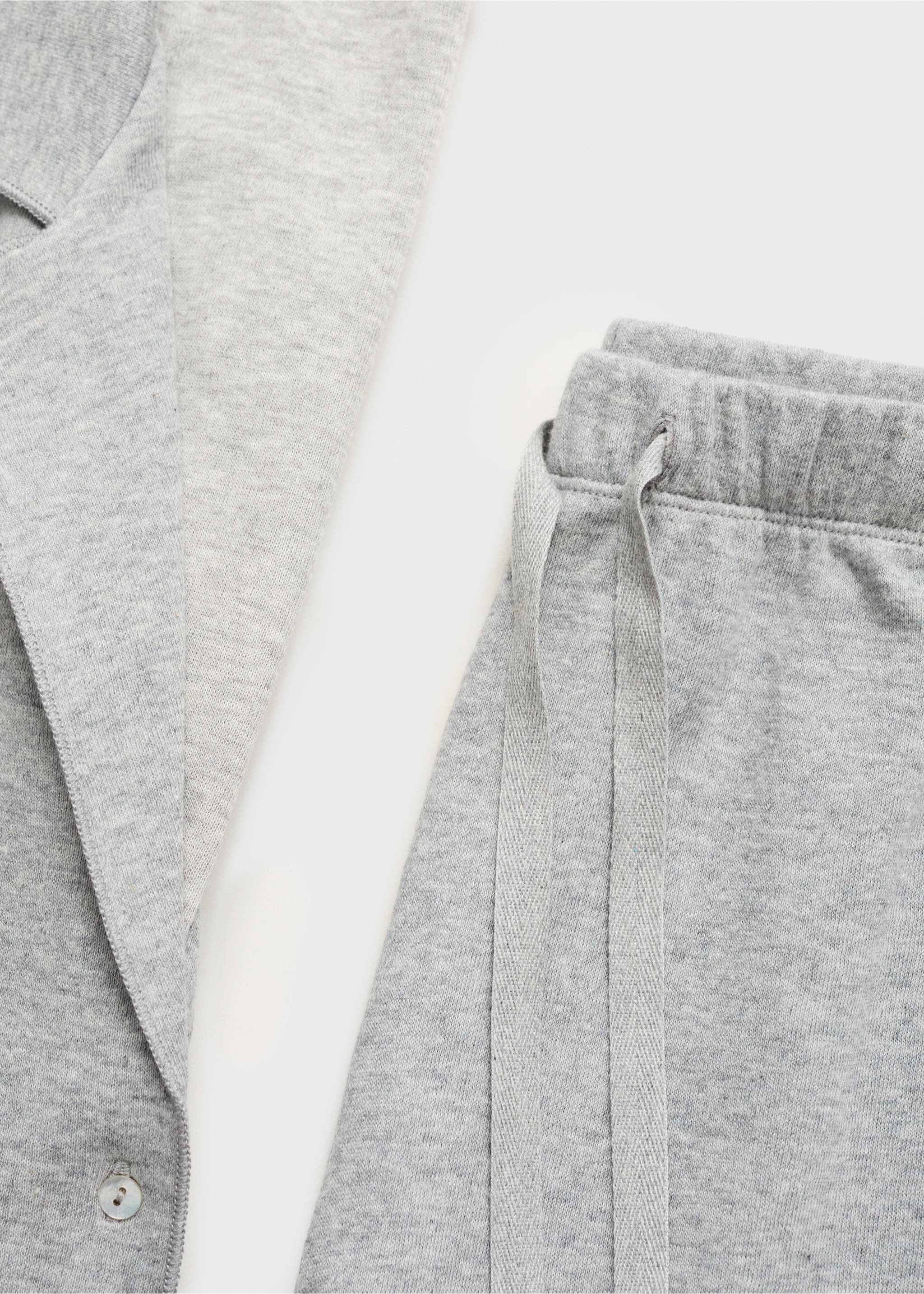 Double-Face-T-Shirt aus Baumwolle - Detail des Artikels 0, Grau. Ref: 87082973-00.