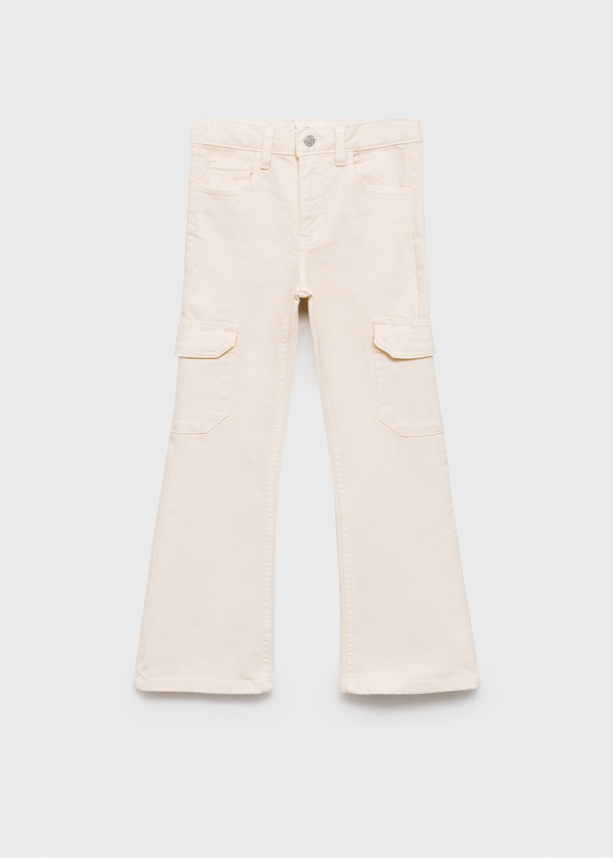 Flared cargo jeans - Article without model, Sand. Ref: 87083269-00.