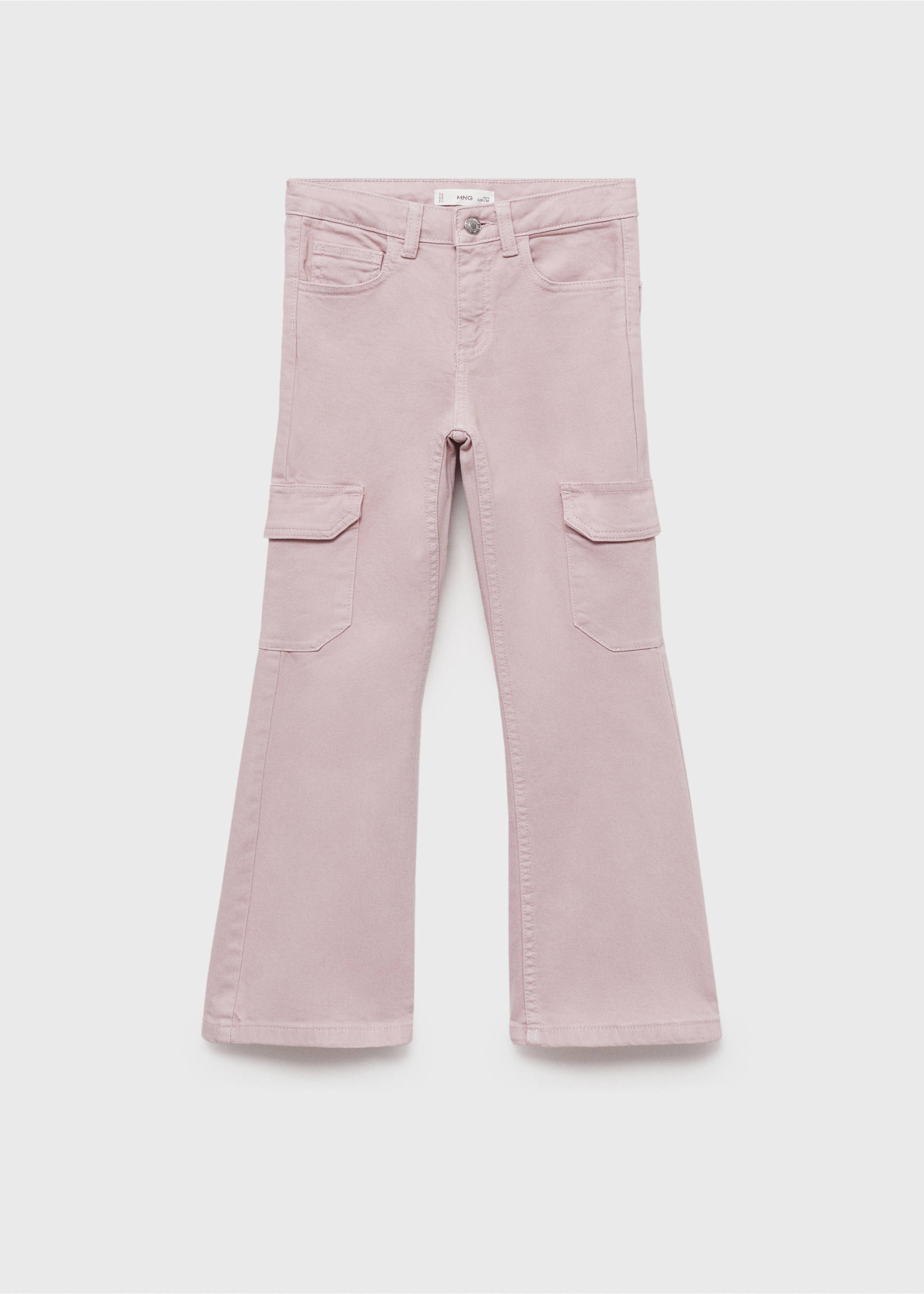 Flared cargo jeans - Article without model, Light/Pastel Purple. Ref: 87083269-00.