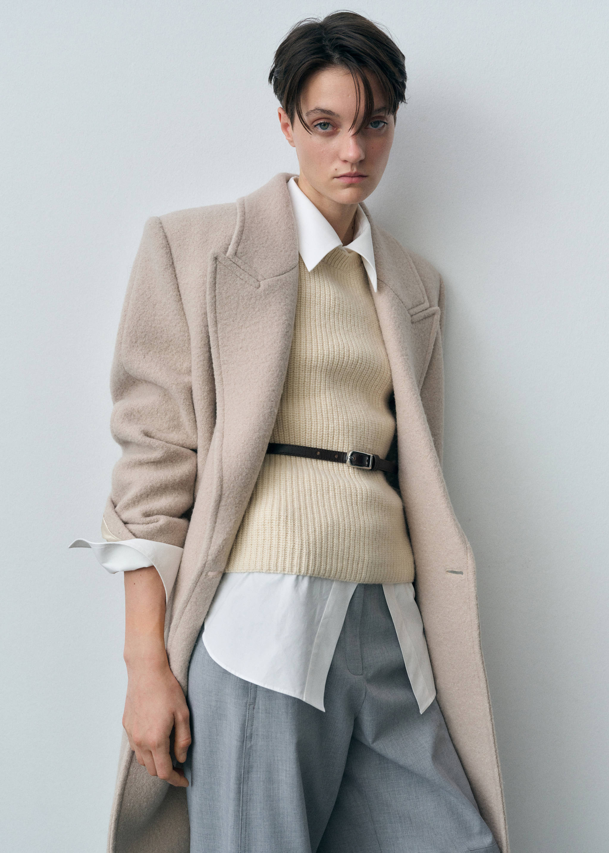 Ribbed wool-blend top - Details of the article 2