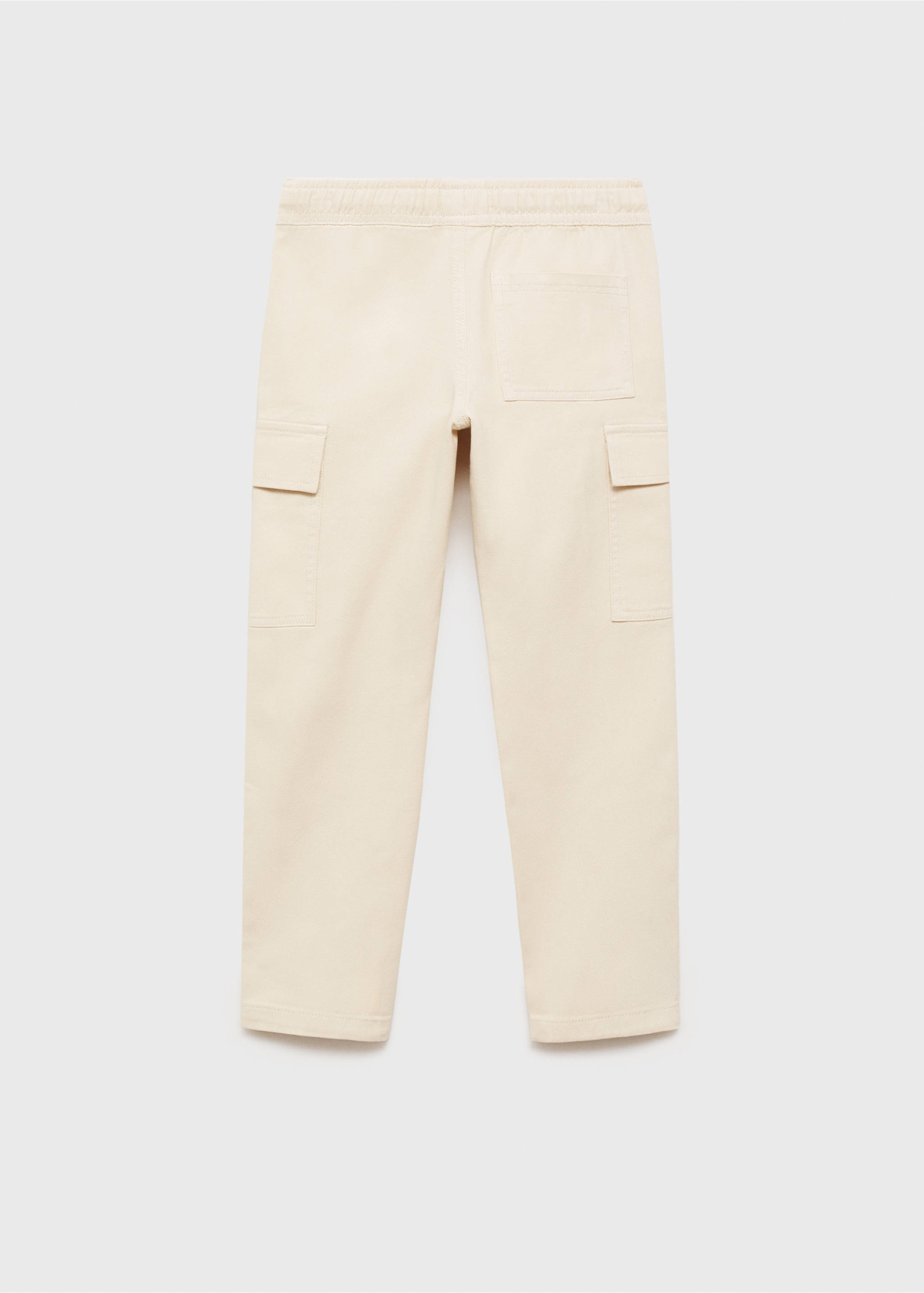 Straight cargo trousers - Reverse of the article, Sand. Ref: 87083272-00.