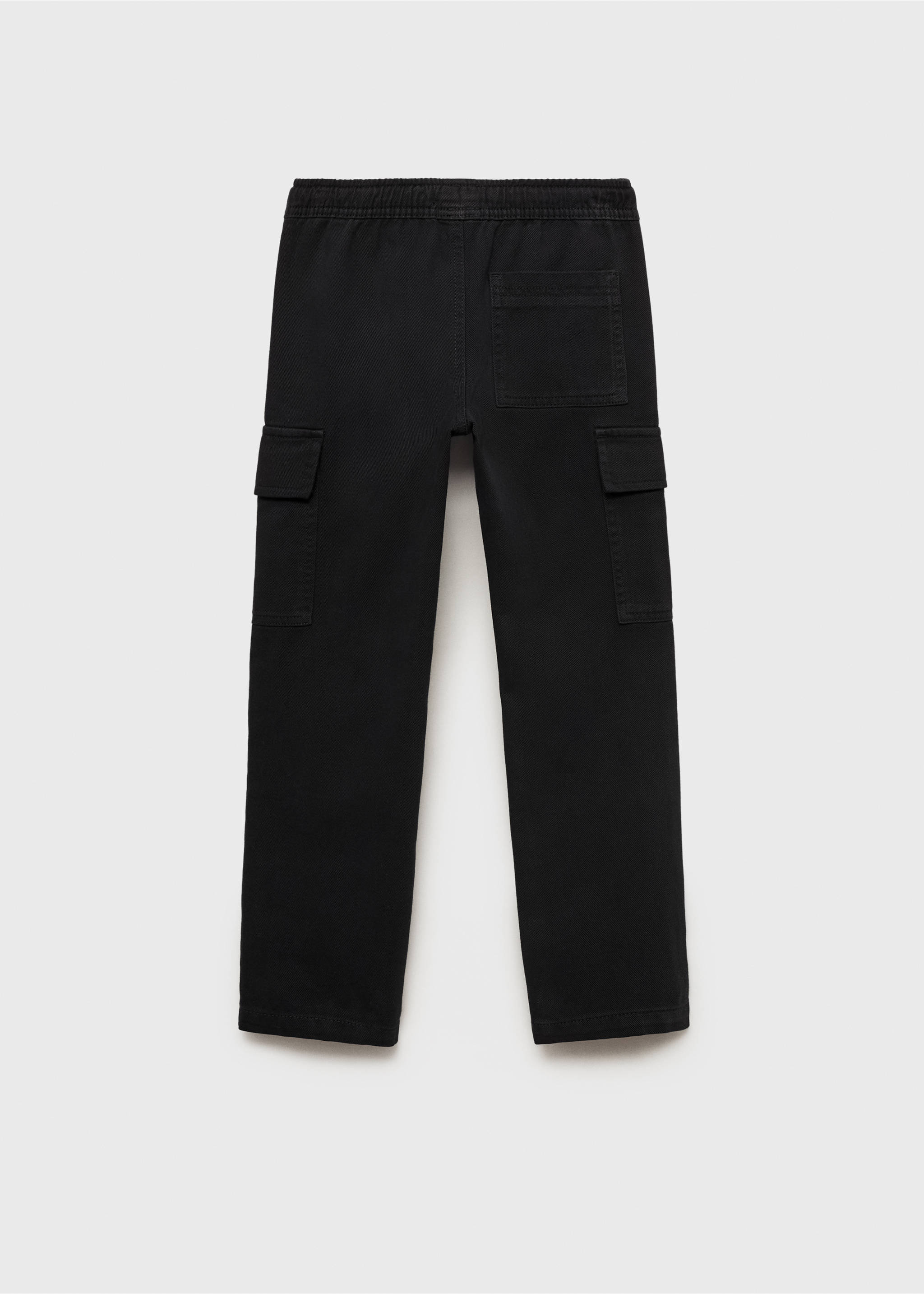 Straight cargo pants - Reverse of the article, Black. Ref: 87083272-00.