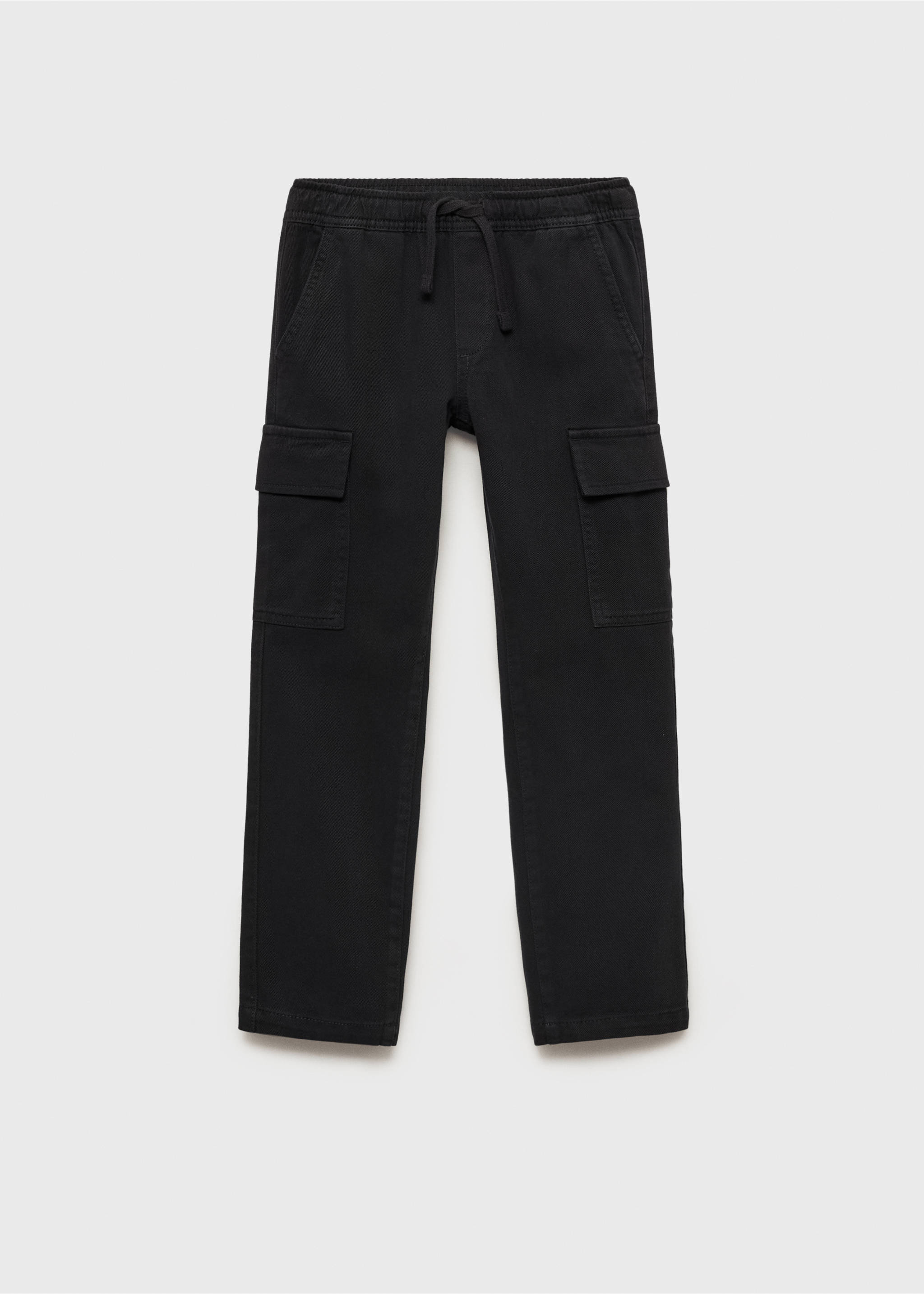 Straight cargo pants - Article without model, Black. Ref: 87083272-00.