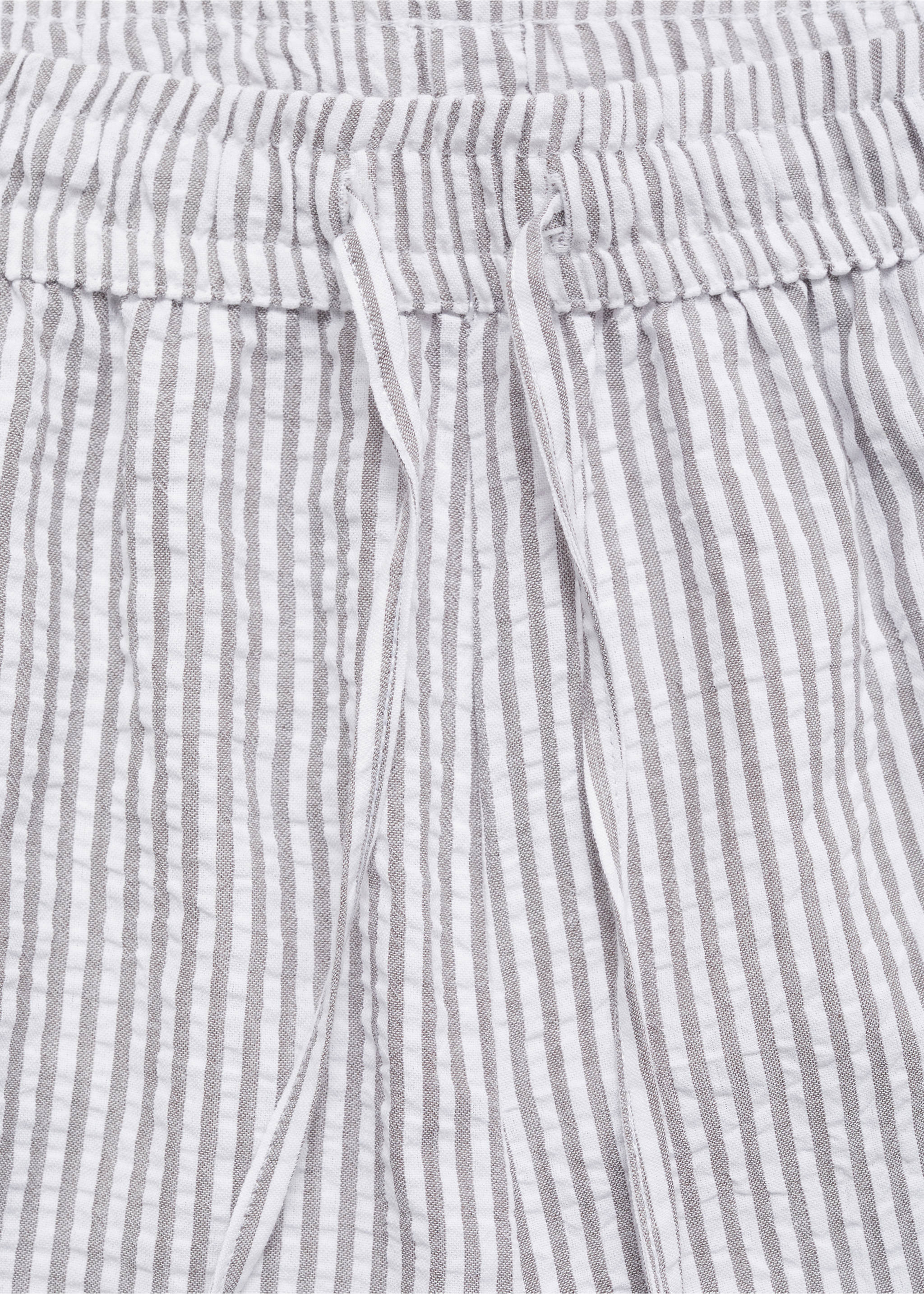 Pijama de duas peças às riscas - Pormenor do artigo 8, Cinzento-médio. Ref: 87083274-00.