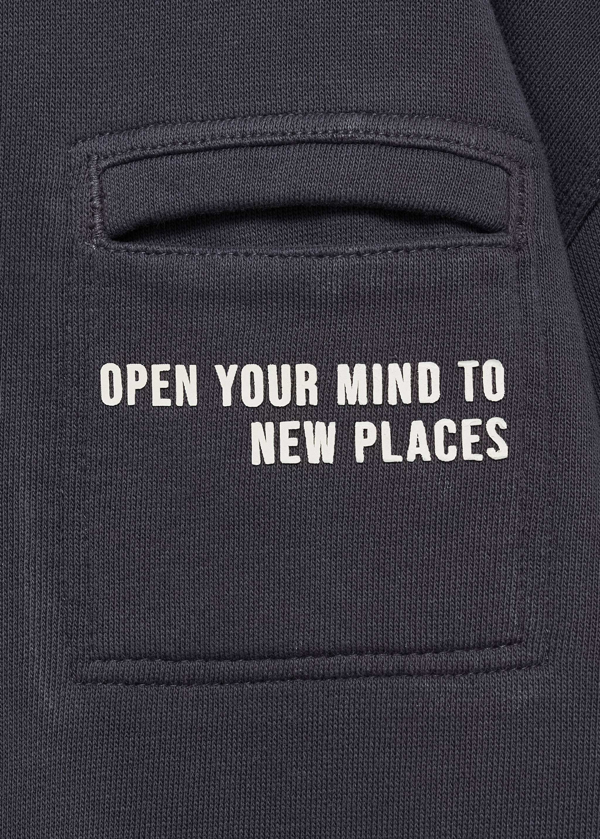 Baumwoll-Sweatshirt mit Tasche - Detail des Artikels 0