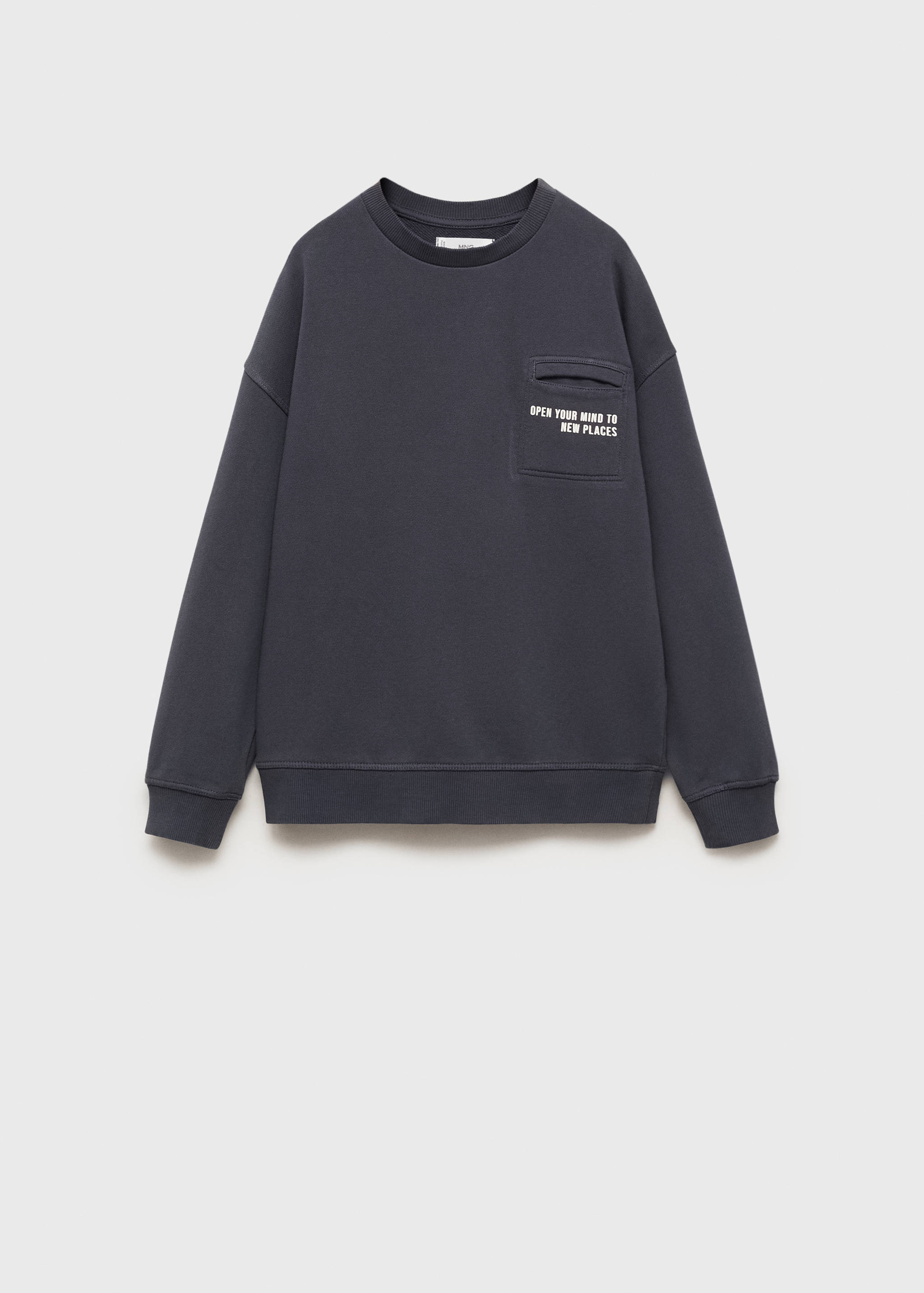 Baumwoll-Sweatshirt mit Tasche - Artikel ohne Model